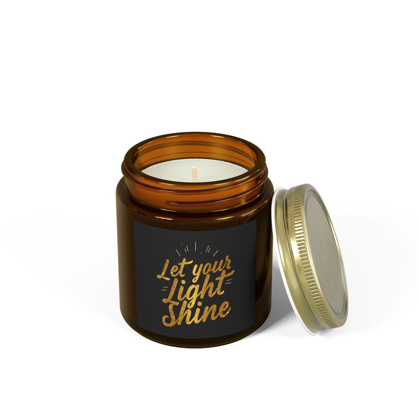 Let Your Light Shine Candle 4oz 9oz | Coconut Apricot Wax Jar