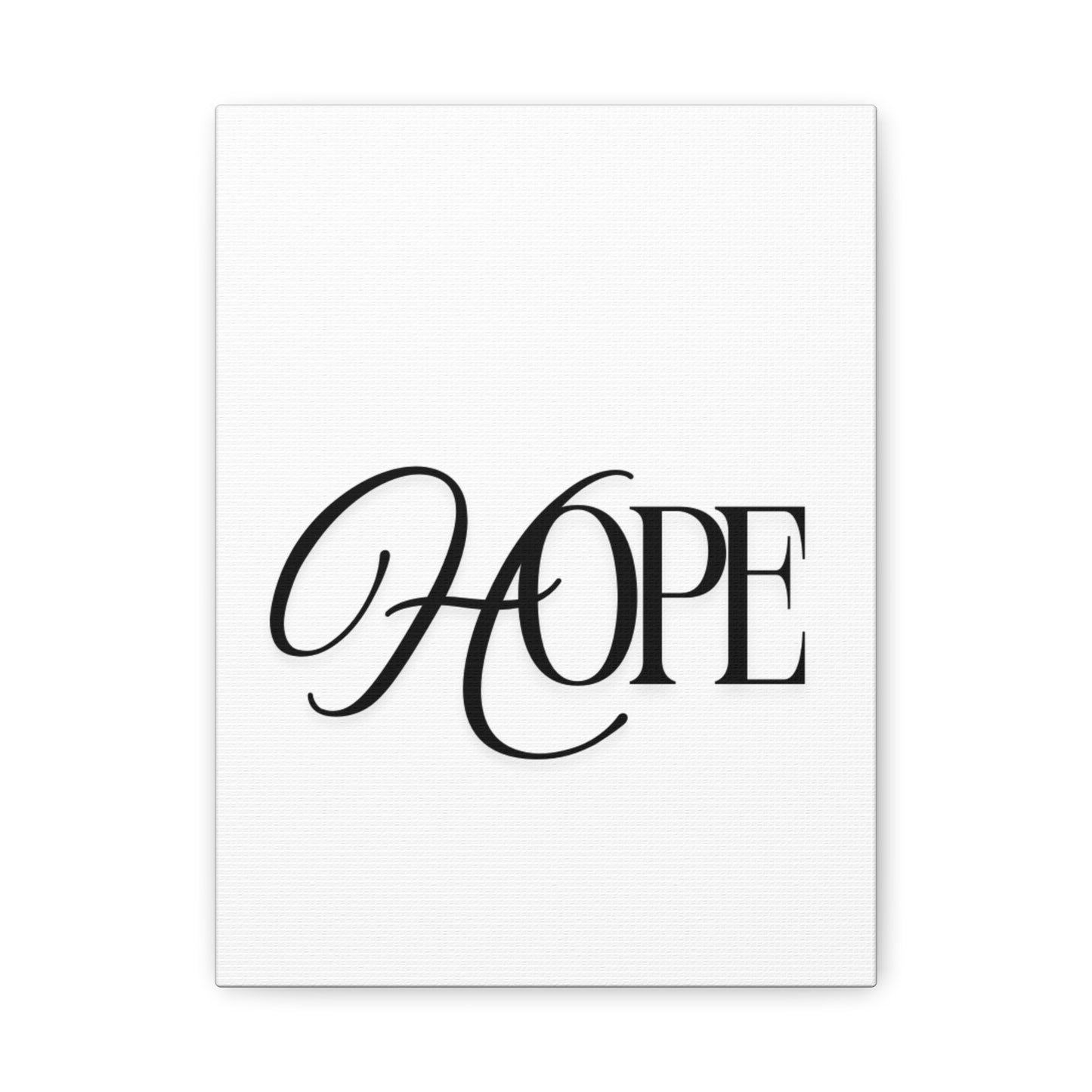 Hope Script Wall Art Canvas | Matte Stretched Canvas