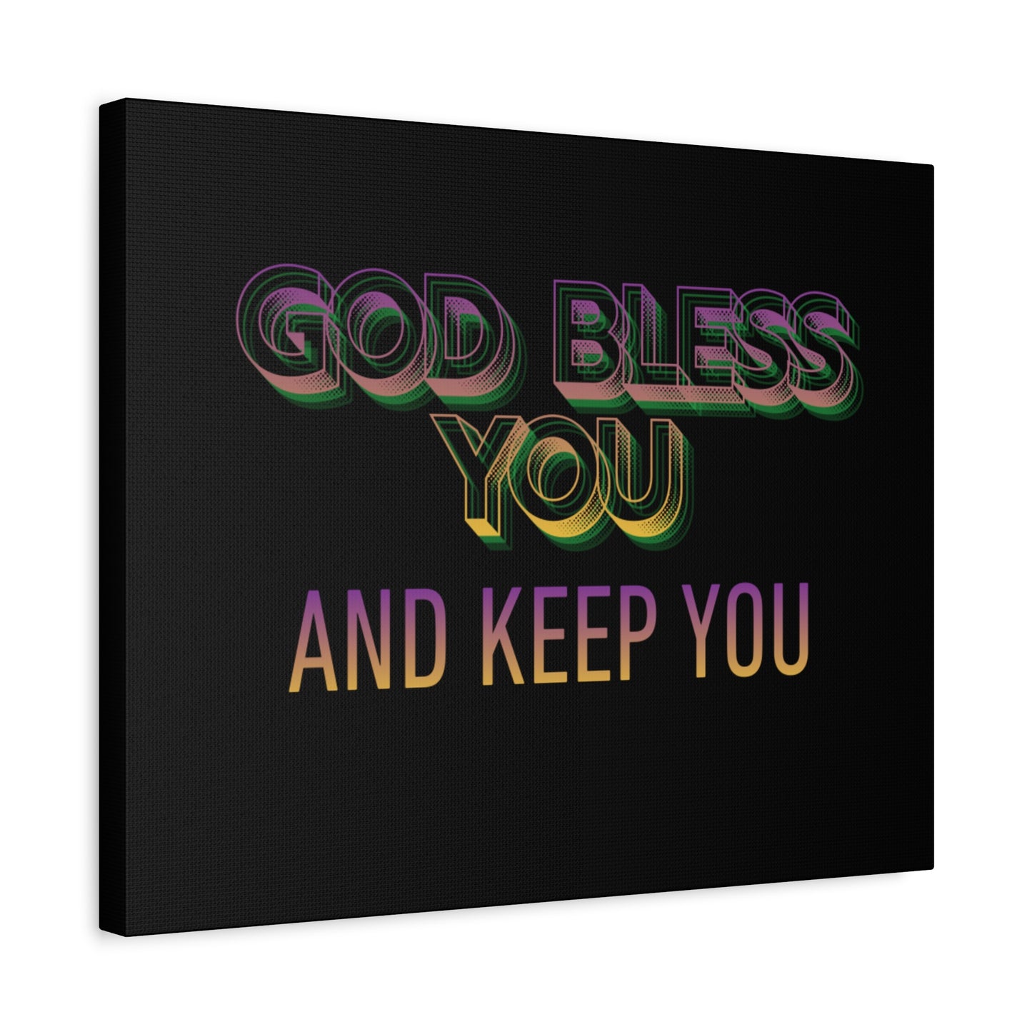 God Bless You and Keep You Canvas | Matte Stretched Wall Art