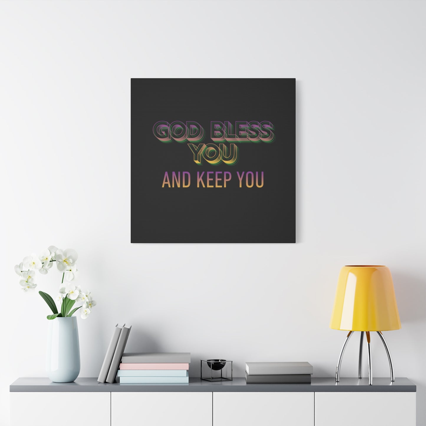God Bless You and Keep You Canvas | Matte Stretched Wall Art