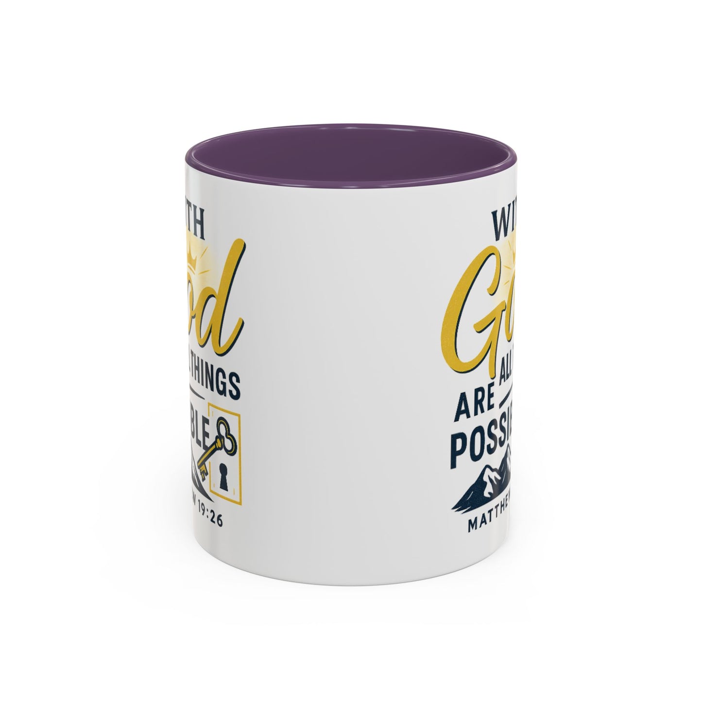 Inspirational Coffee Mug, Motivational Mug, Religious Gift, God Quote Mug, Faith-Based Coffee Cup, Customizable Coffee Mug