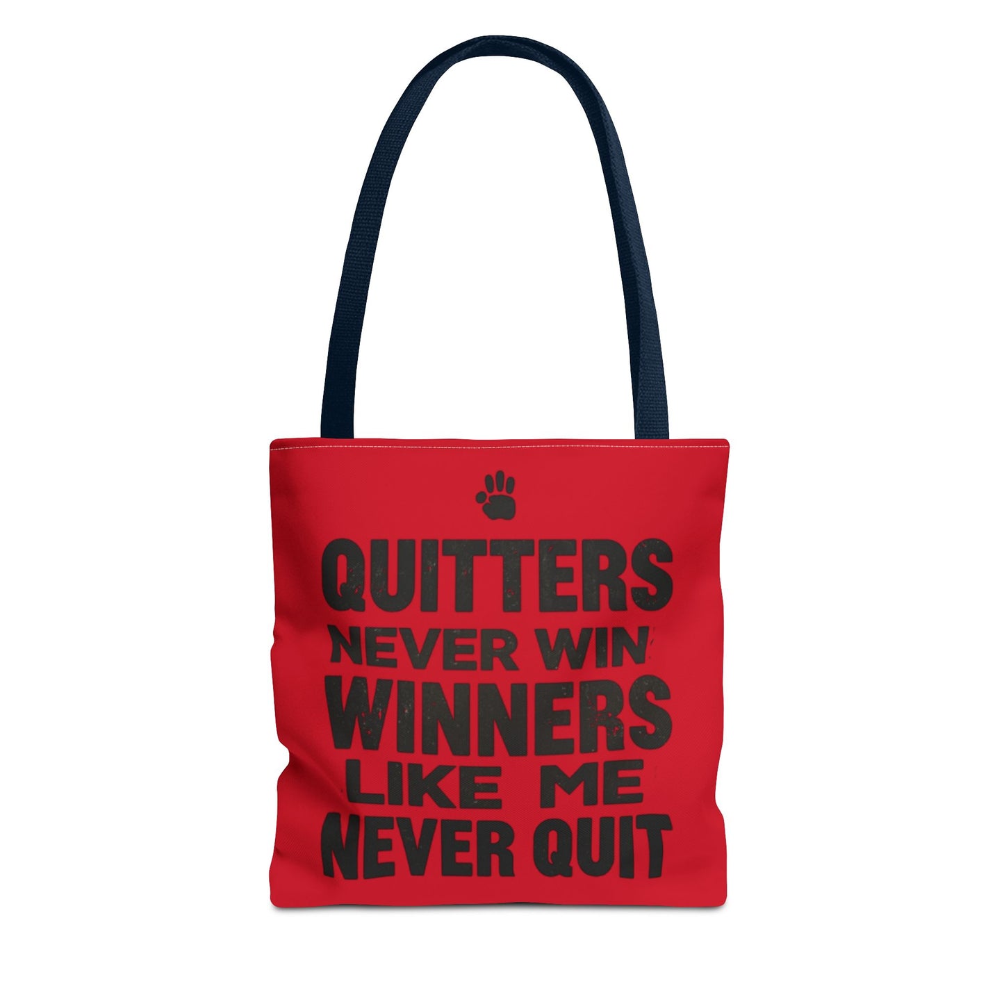 Rallying Cry Hand-Lettered Tote Bag | Bold Red All-Over Print