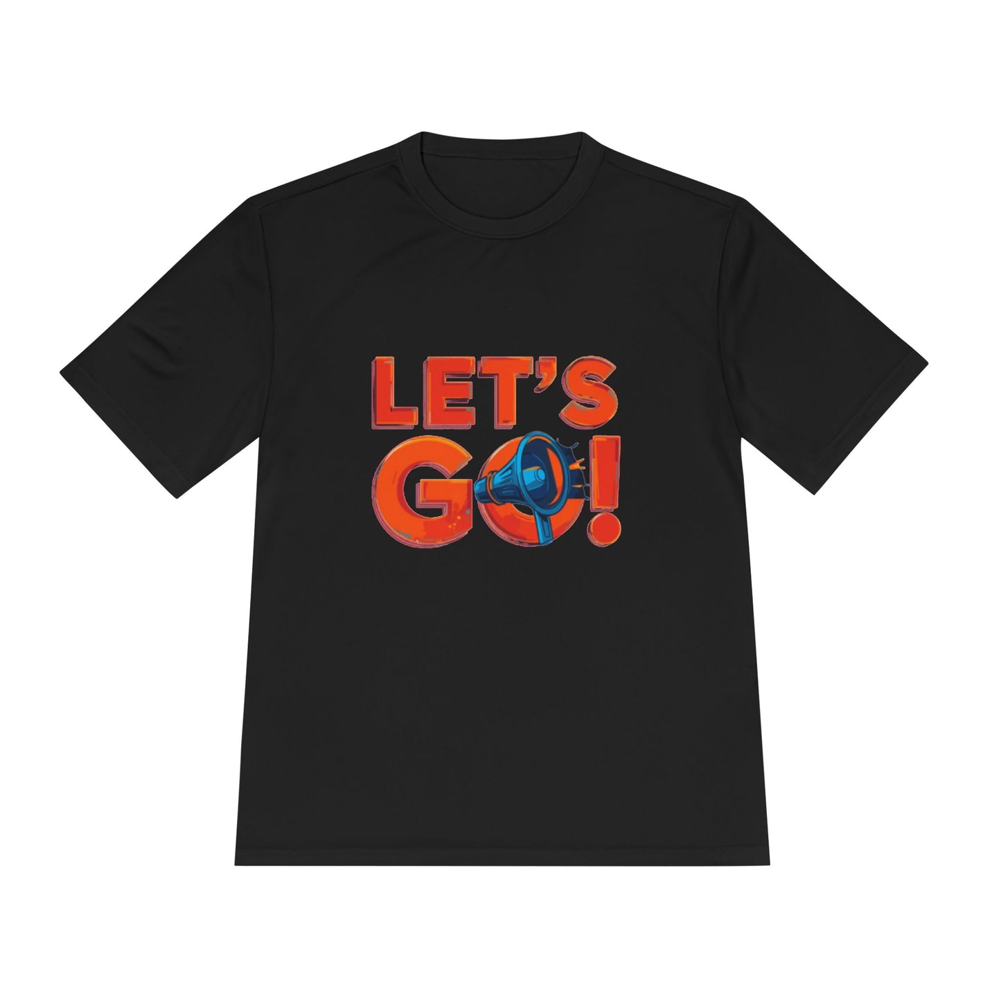 LET'S GO! Momentum Graphic Tee | Lightweight Polyester Athletic Shirt