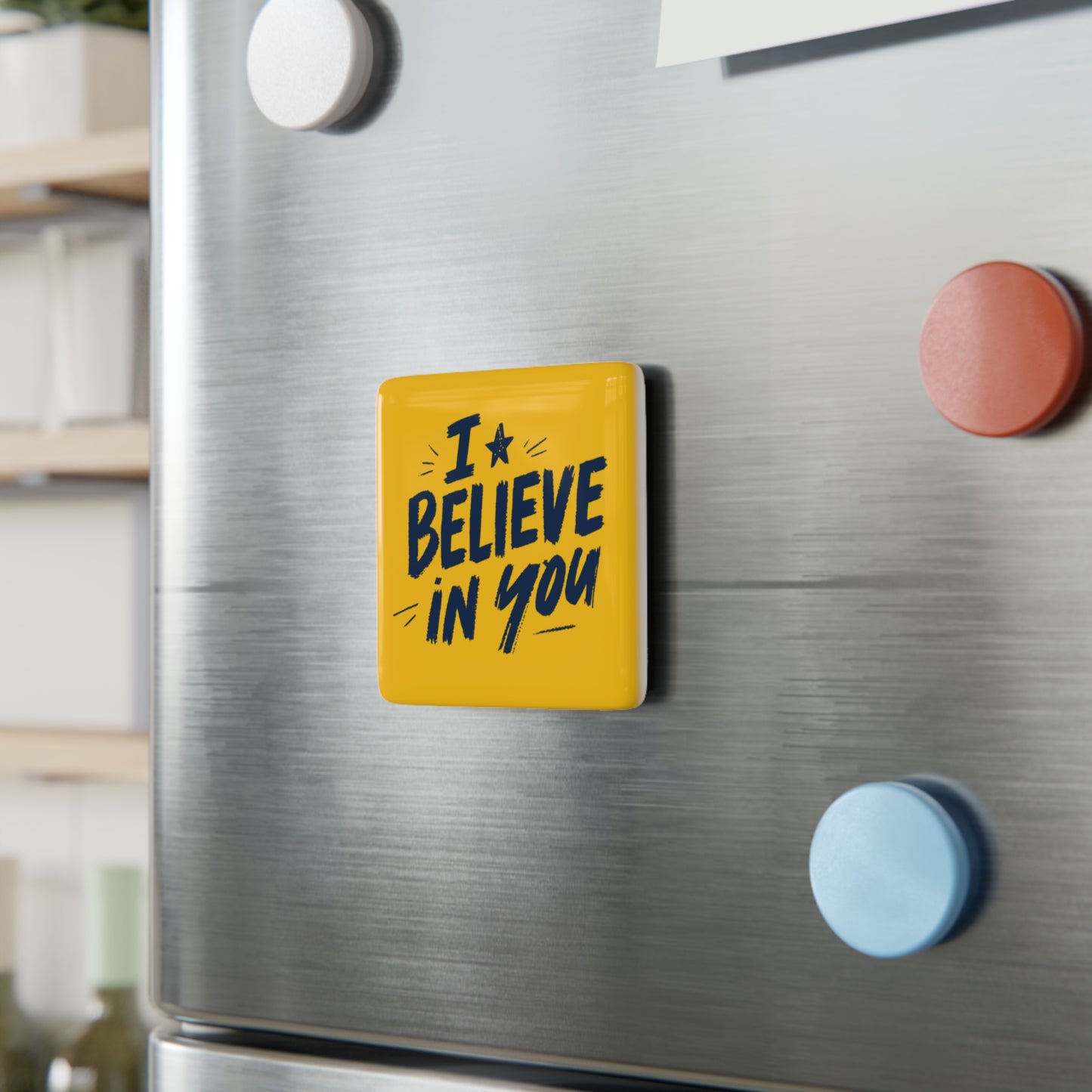 Keep Going Encouragement Porcelain Magnet, Square | 2" Inspirational Tile