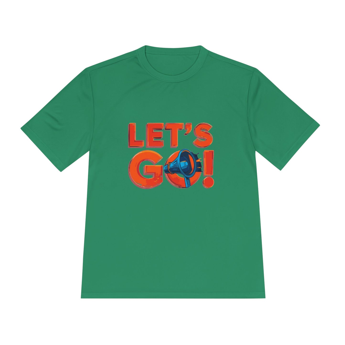 LET'S GO! Momentum Graphic Tee | Lightweight Polyester Athletic Shirt