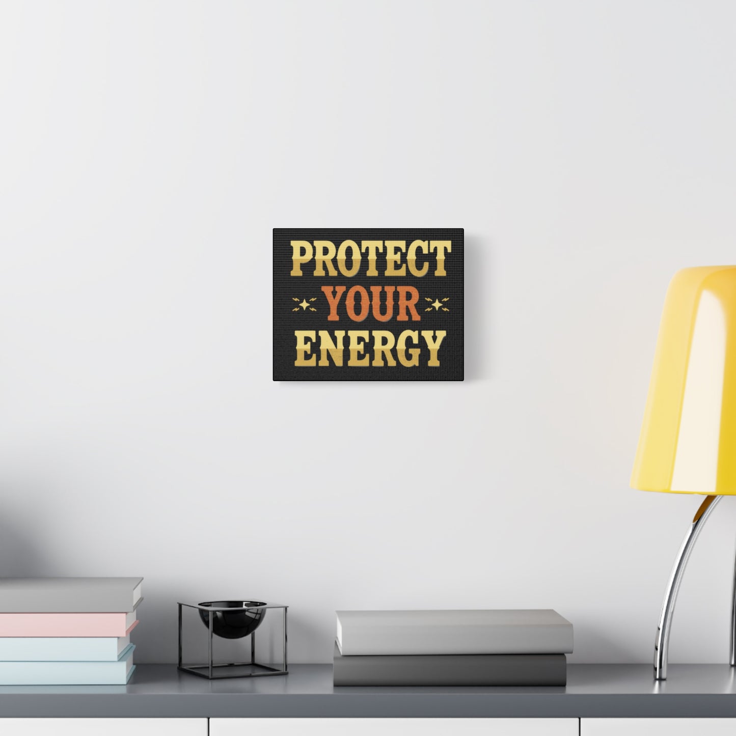 Protect Your Energy Canvas | Matte Stretched Wall Art