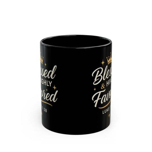 Blessed & Highly Favored Mug - Inspirational Coffee Cup, Faith-Based Gift, Christian Home Decor, Luke 1:28 Bible Verse, Perfect for [...]
