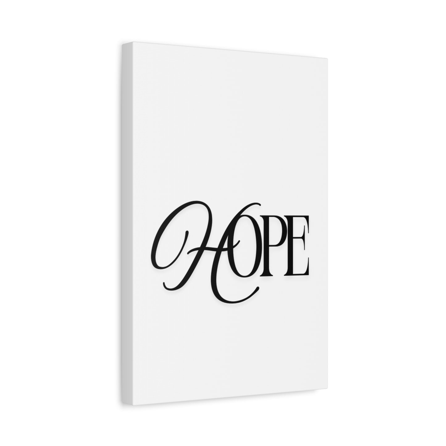 Hope Script Wall Art Canvas | Matte Stretched Canvas