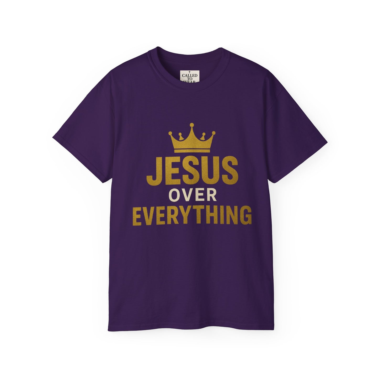 Jesus Over Everything Unisex Tee | Faith-Based Inspirational Shirt