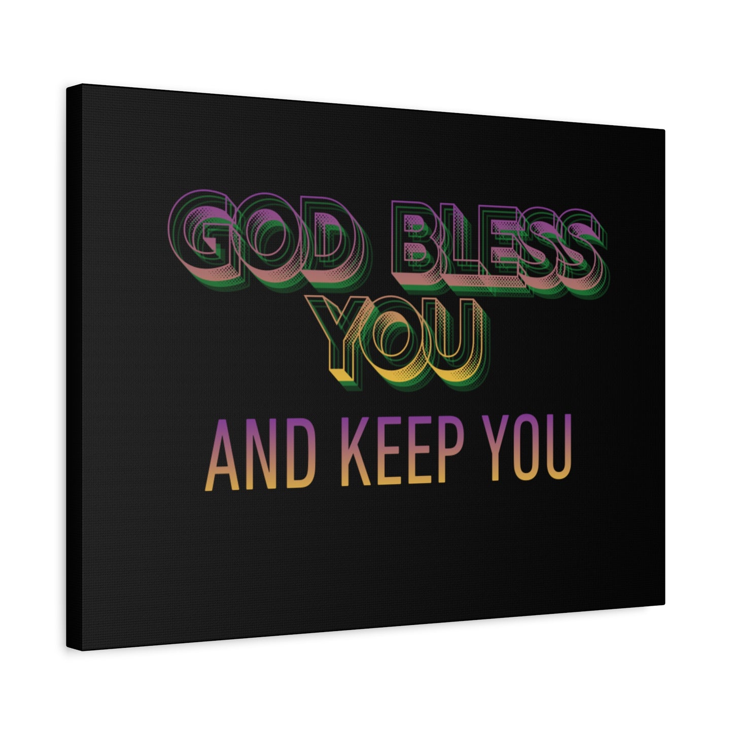 God Bless You and Keep You Canvas | Matte Stretched Wall Art