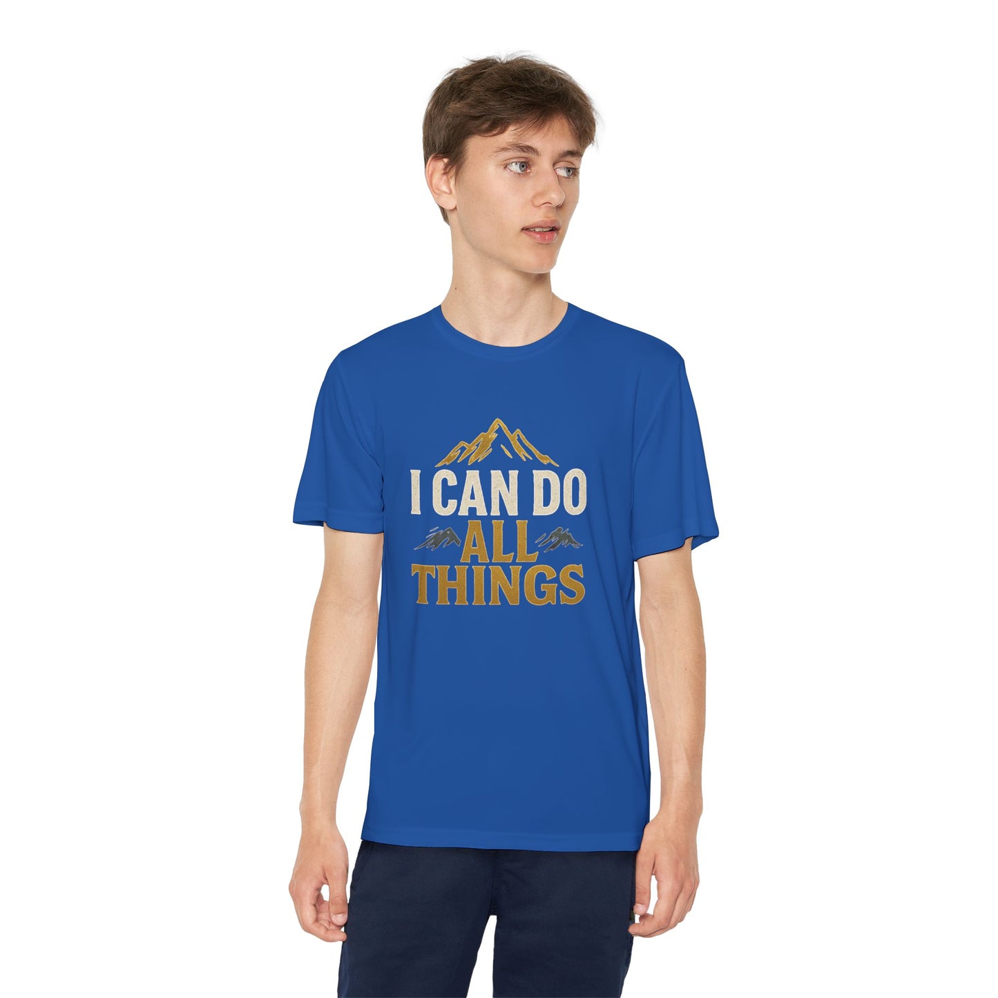 Youth Competitor Tee - I Can Do All Things Motivational Shirt