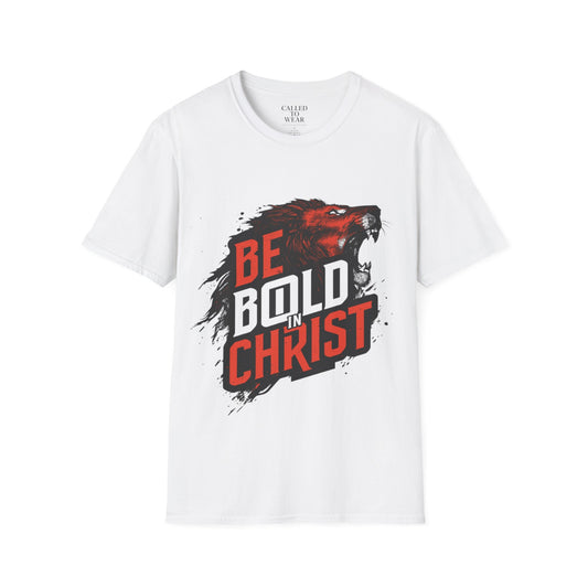 Be Bold in Christ Wolf Graphic T-Shirt | Faith Statement Tee