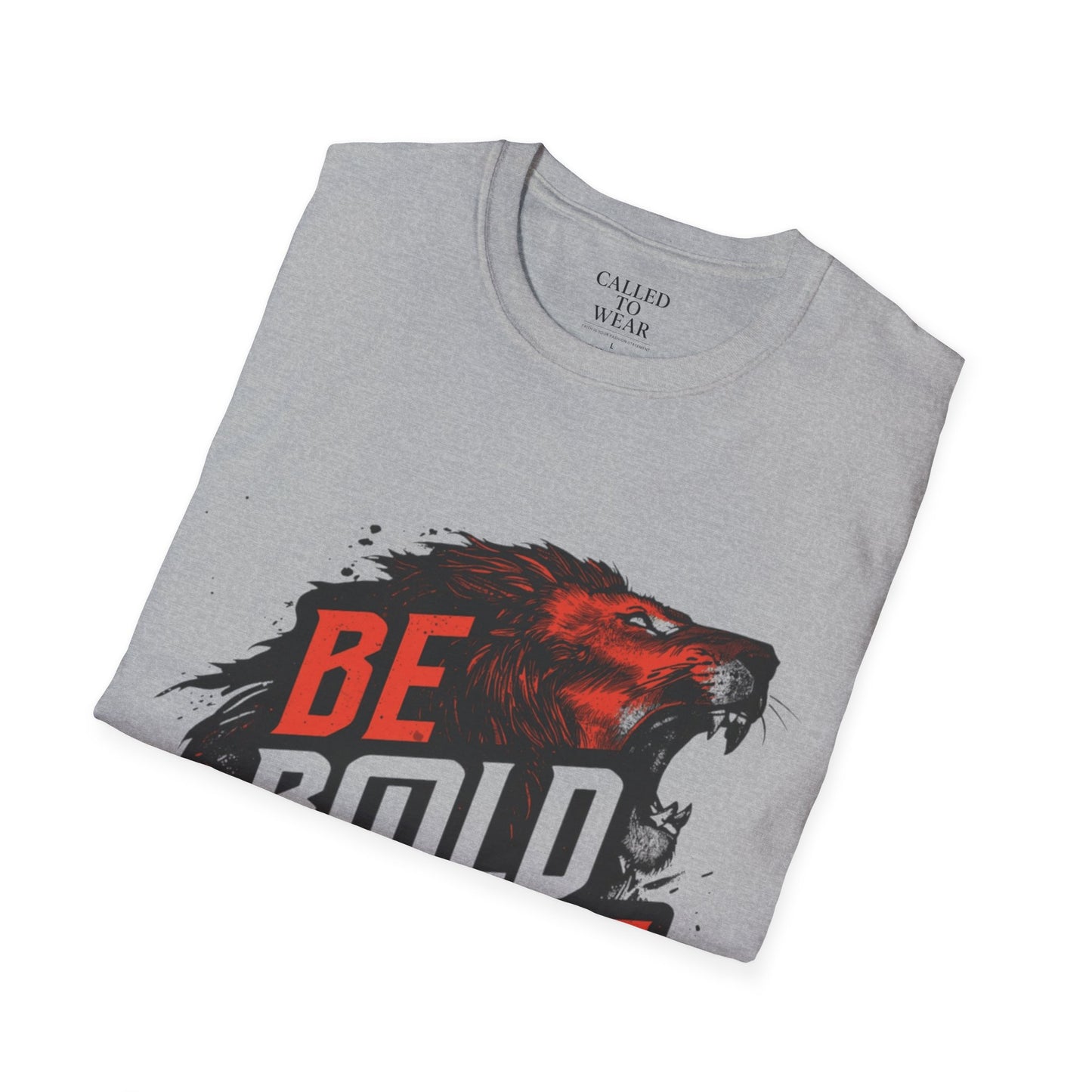 Be Bold in Christ Wolf Graphic T-Shirt | Faith Statement Tee