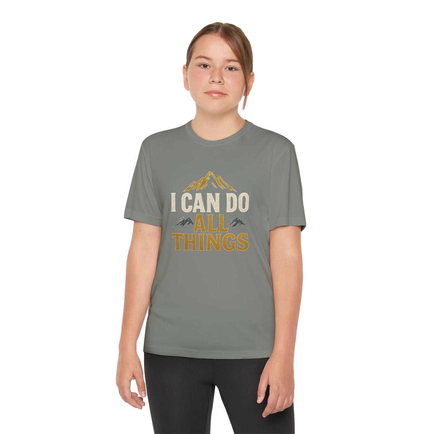 Youth Competitor Tee - I Can Do All Things Motivational Shirt