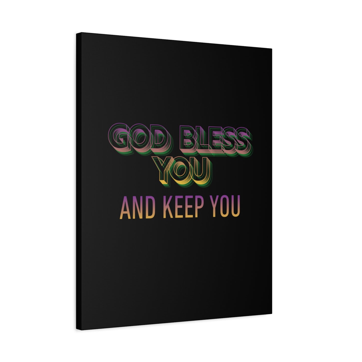 God Bless You and Keep You Canvas | Matte Stretched Wall Art
