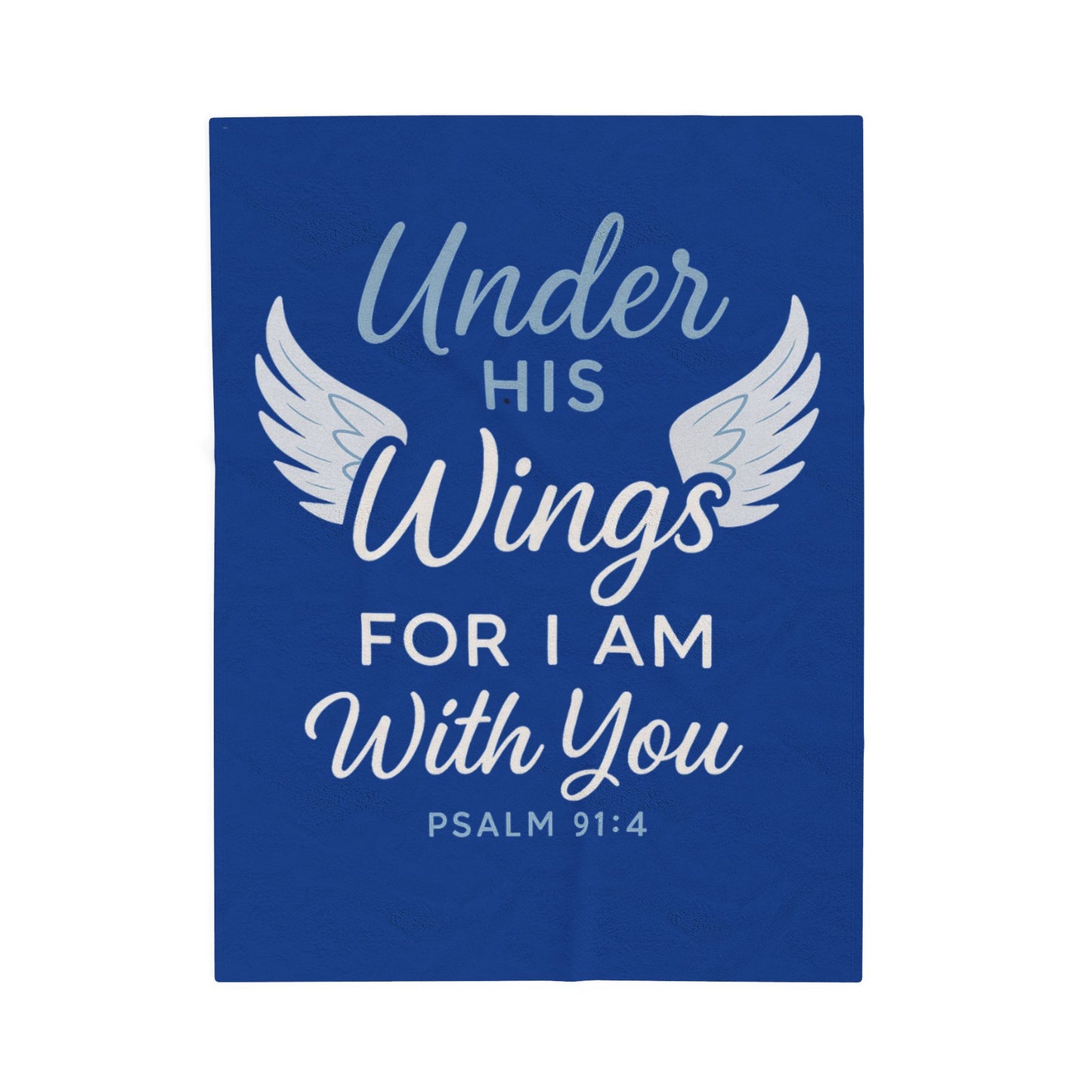 Cozy Inspirational Throw Blanket - Velveteen Plush Blanket with Wings and Psalm 91:4, Gift for Her, Home Decor, Comfort Blanket, [...]