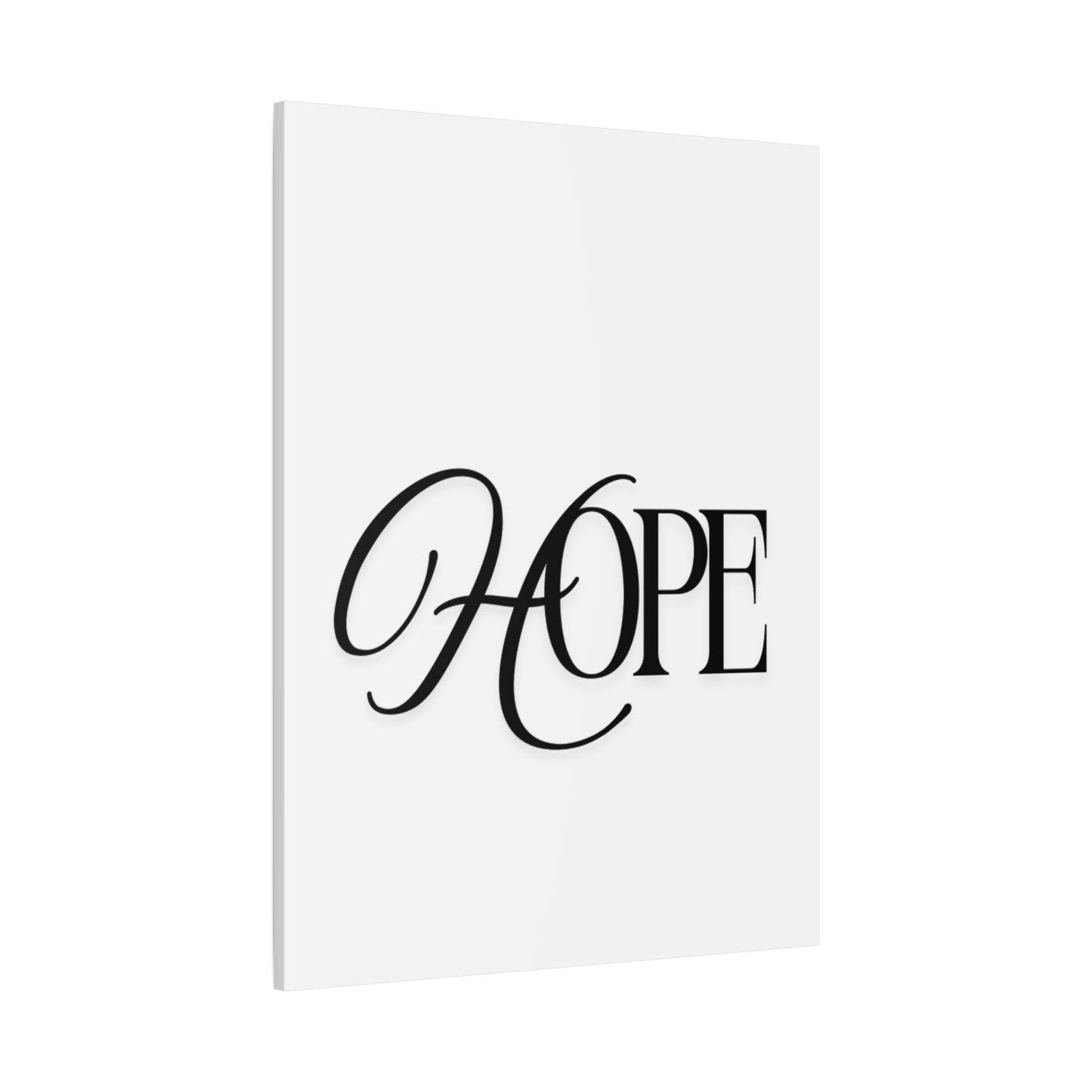 Hope Script Wall Art Canvas | Matte Stretched Canvas