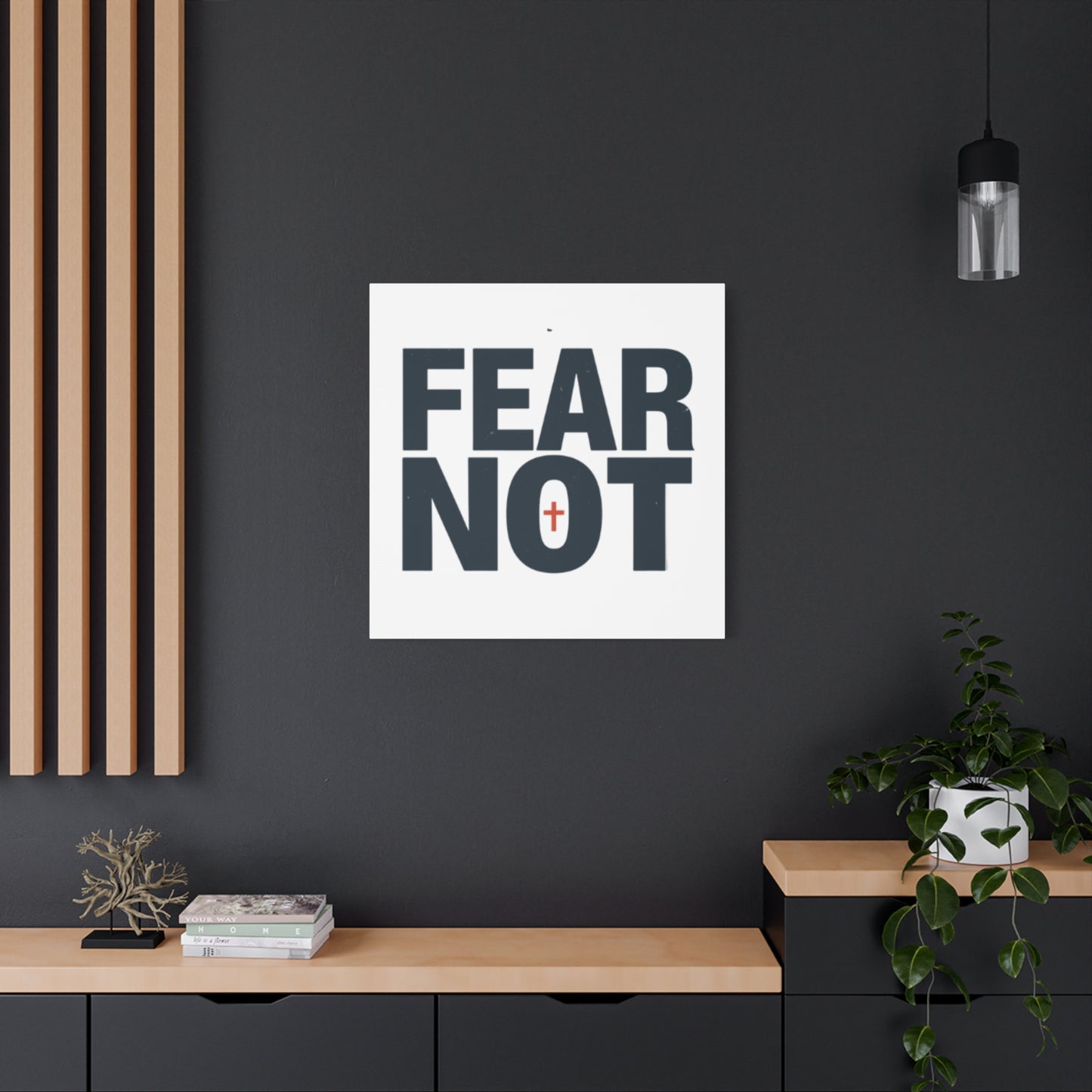Fear Not canvas | Christian wall art, stretched matte gallery wrap
