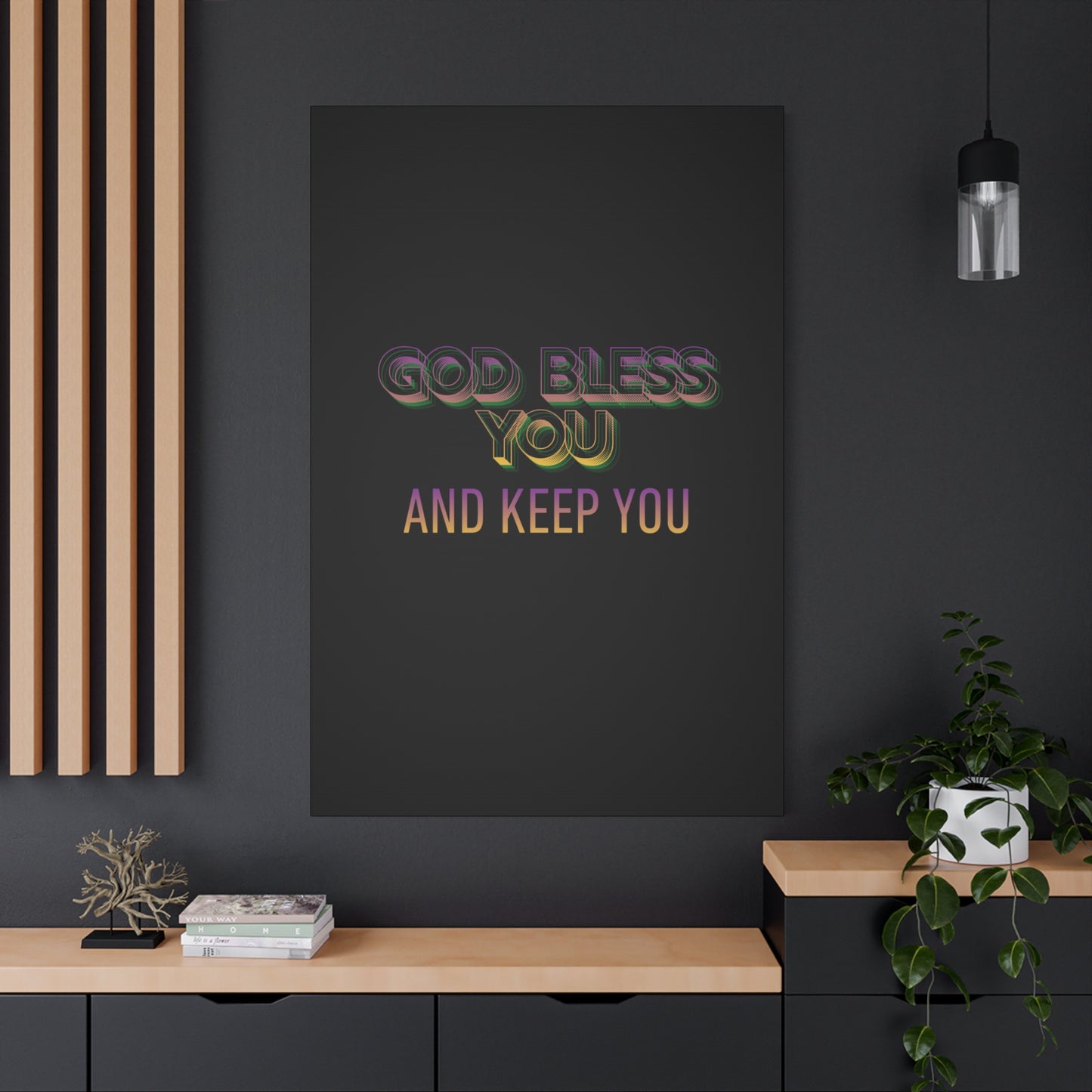 God Bless You and Keep You Canvas | Matte Stretched Wall Art