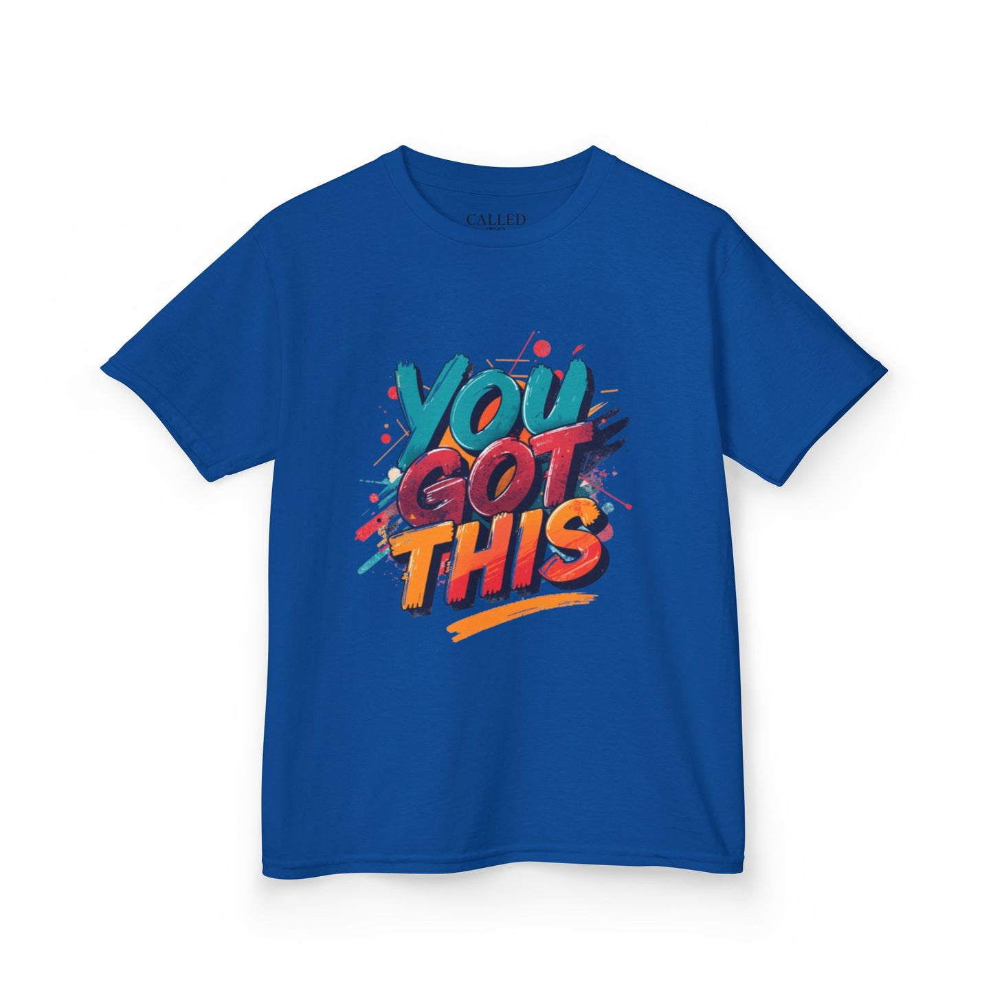You Got This Kids Tee | Colorful Hand-Lettered Brush Script, Paint Splatters