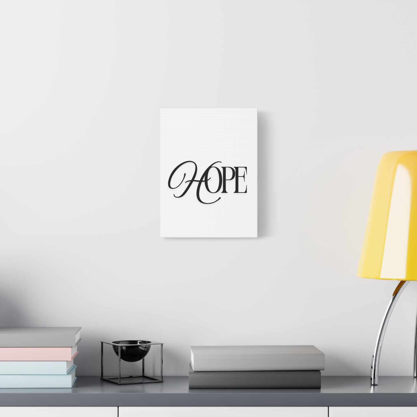 Hope Script Wall Art Canvas | Matte Stretched Canvas