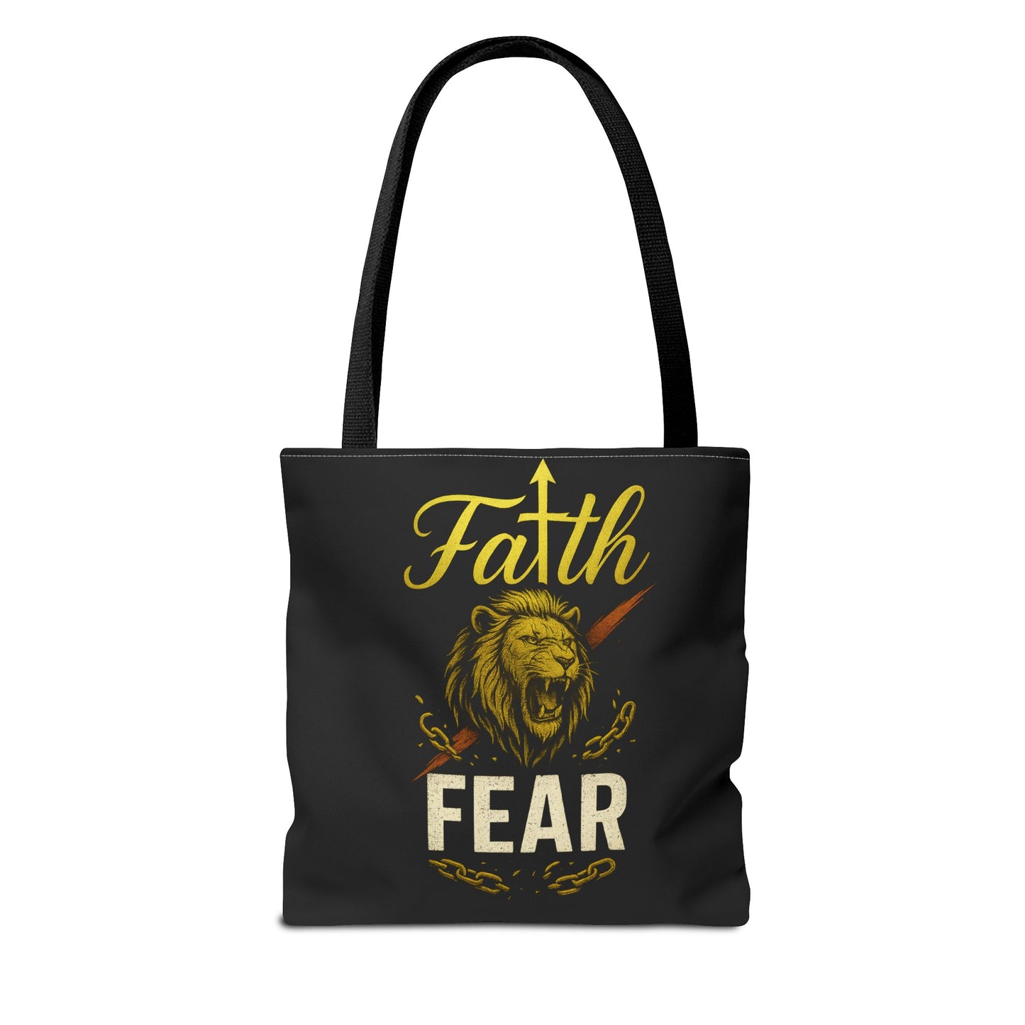 Fearless Faith Tote Bag | Motivational Carryall | Stylish Grocery Bag, Beach Bag, Gift for Friends, Inspirational Accessory