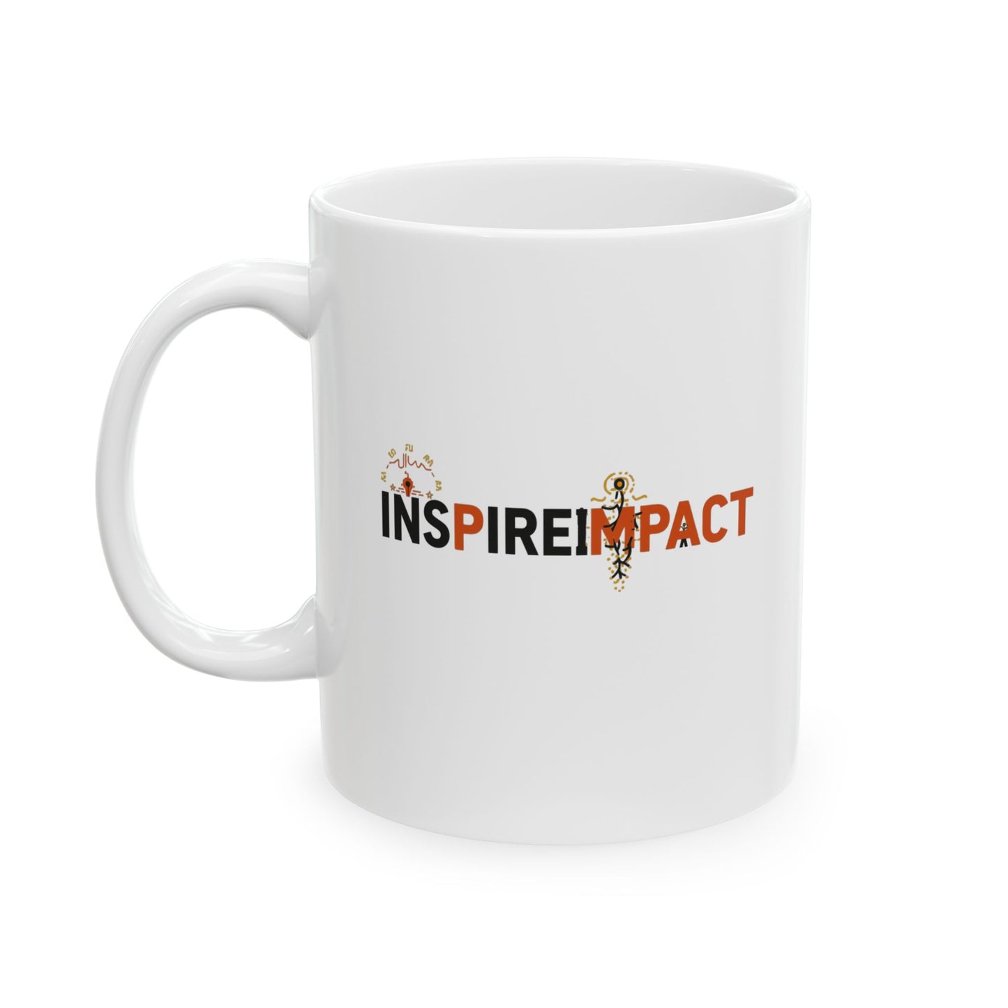 Start the Day with Intent Mug | Positive Message Ceramic Coffee Cup