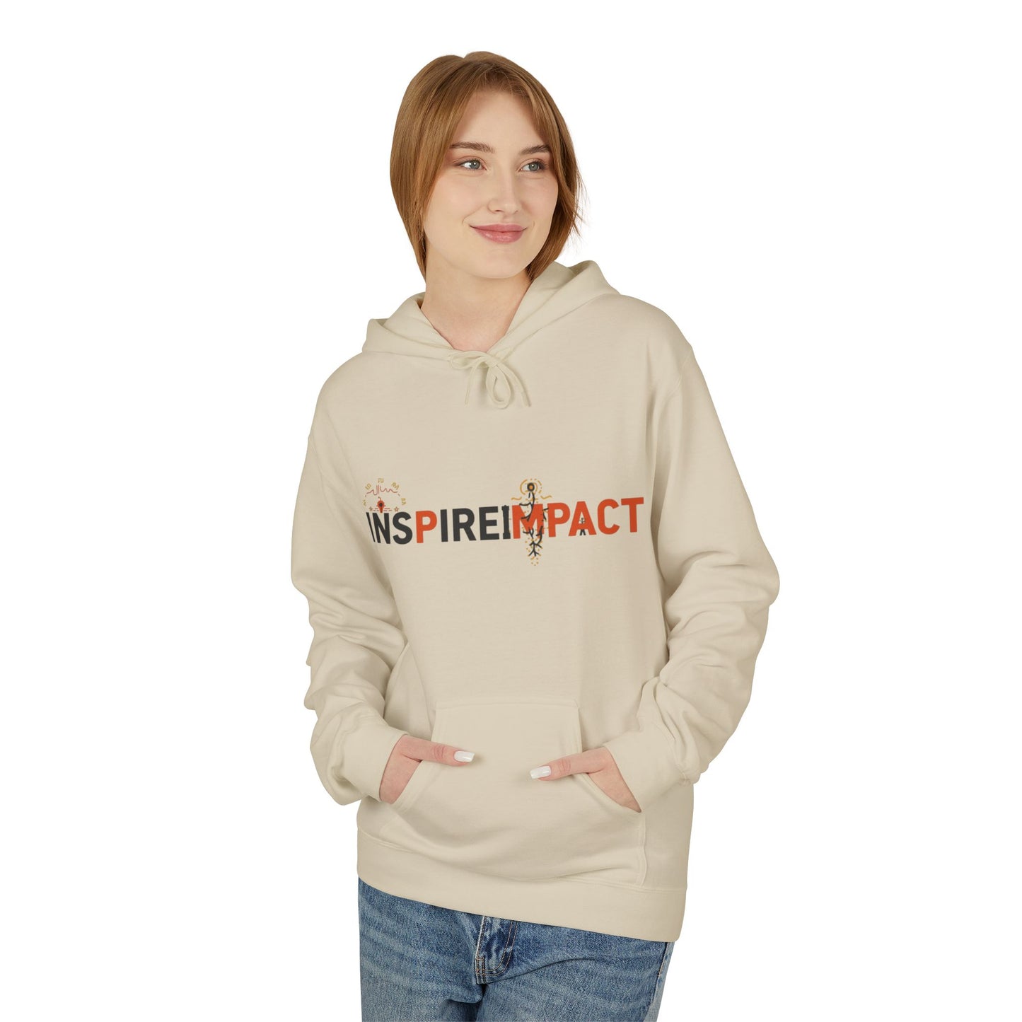 Inspire Impact Hoodie | Inspirational Typography Logo