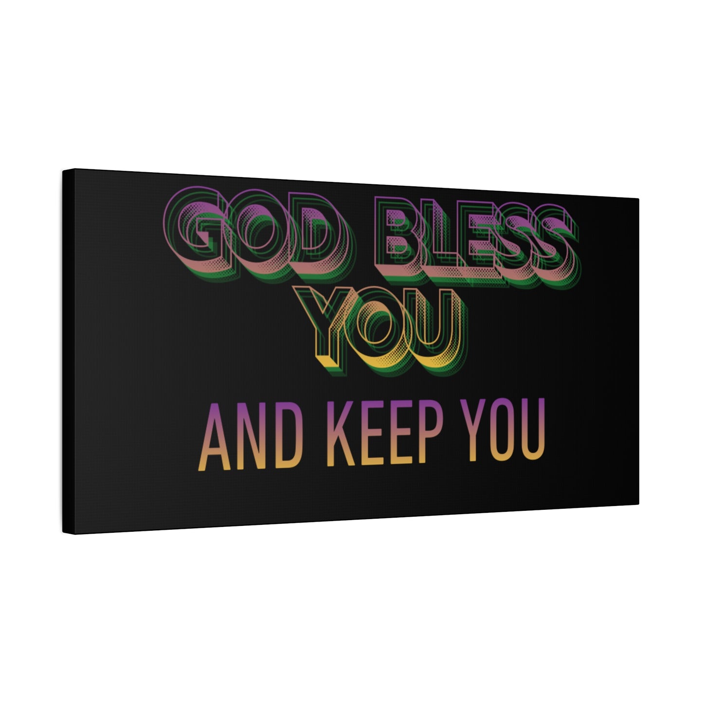 God Bless You and Keep You Canvas | Matte Stretched Wall Art