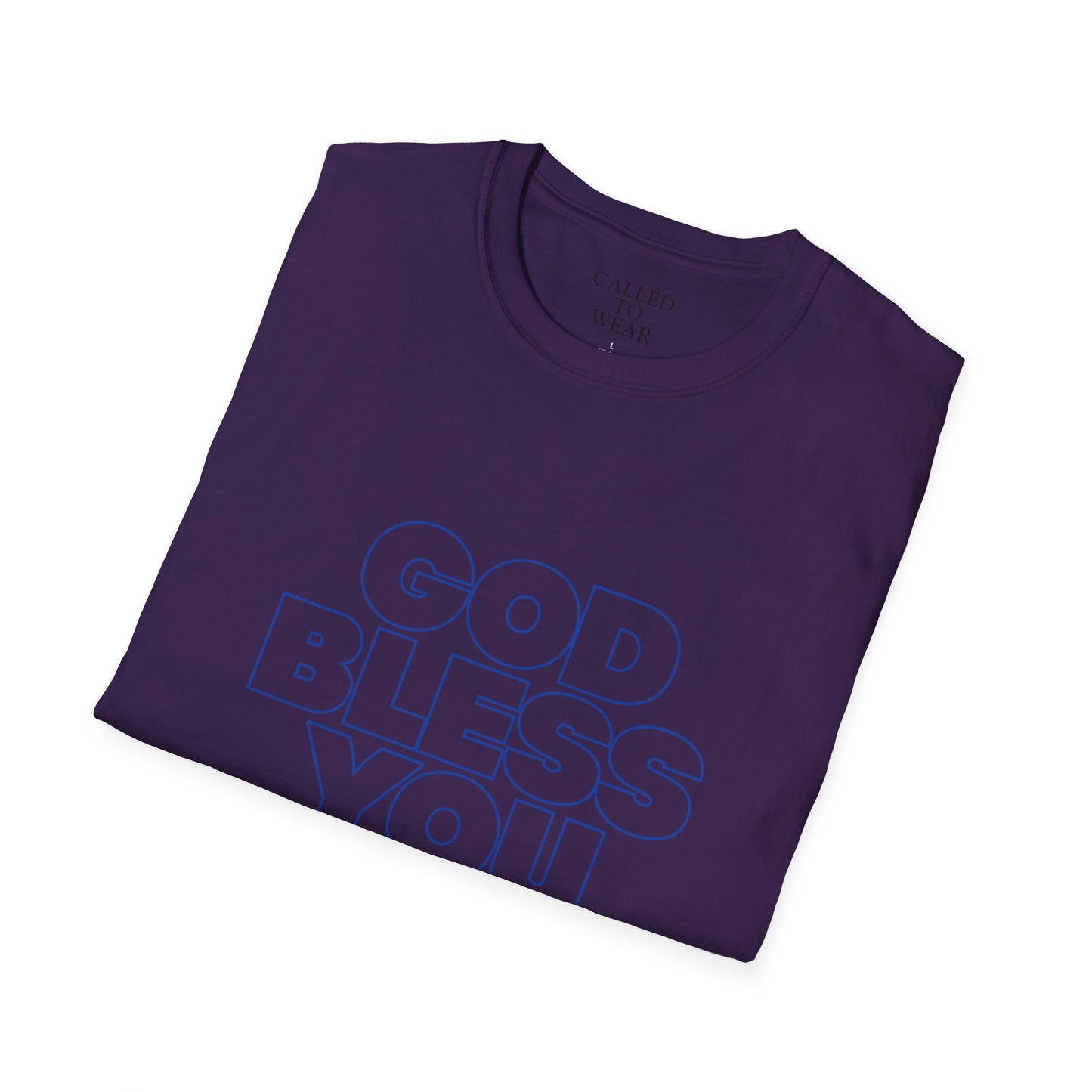 GOD BLESS YOU & Keep You T-Shirt | Minimal Typographic Faith Tee