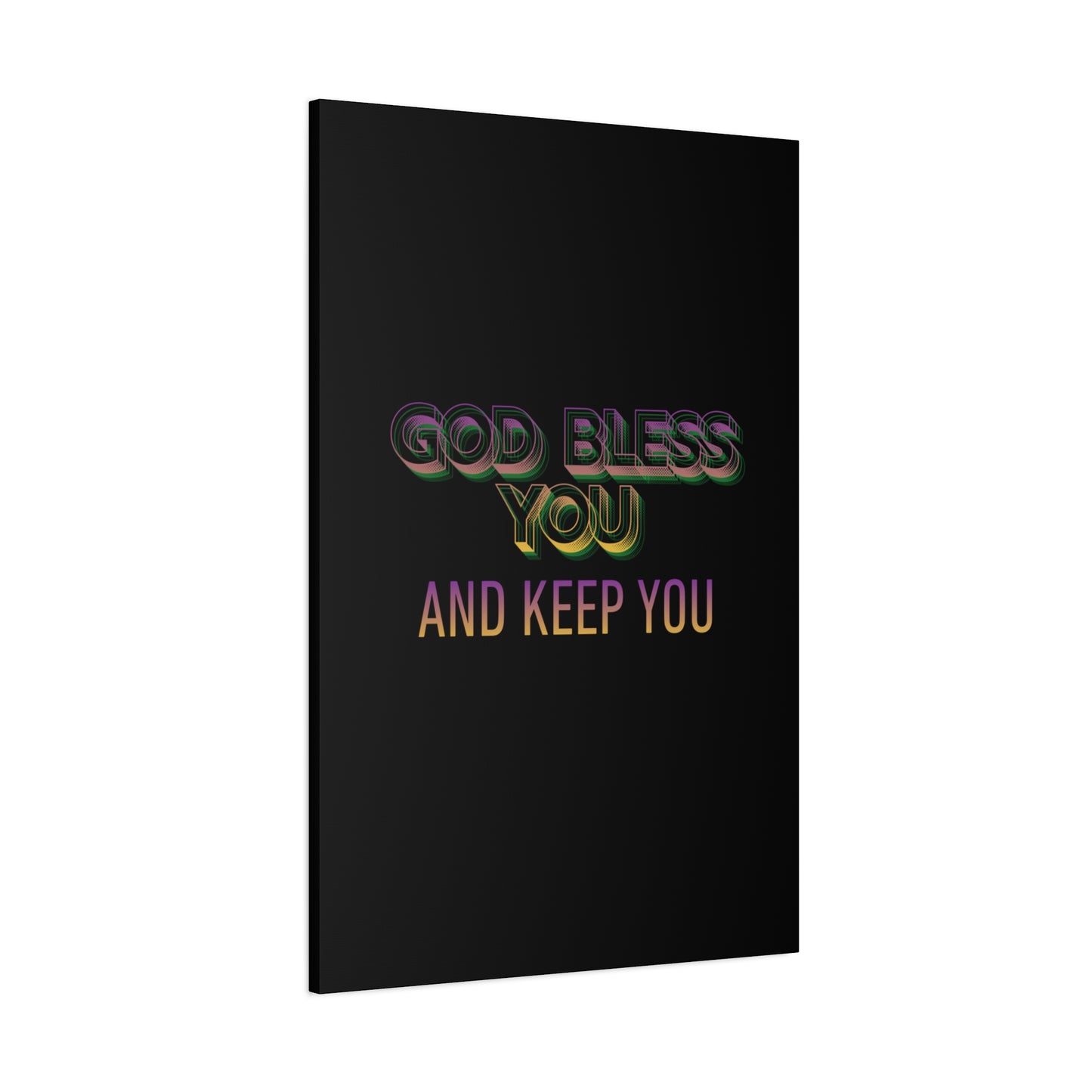 God Bless You and Keep You Canvas | Matte Stretched Wall Art