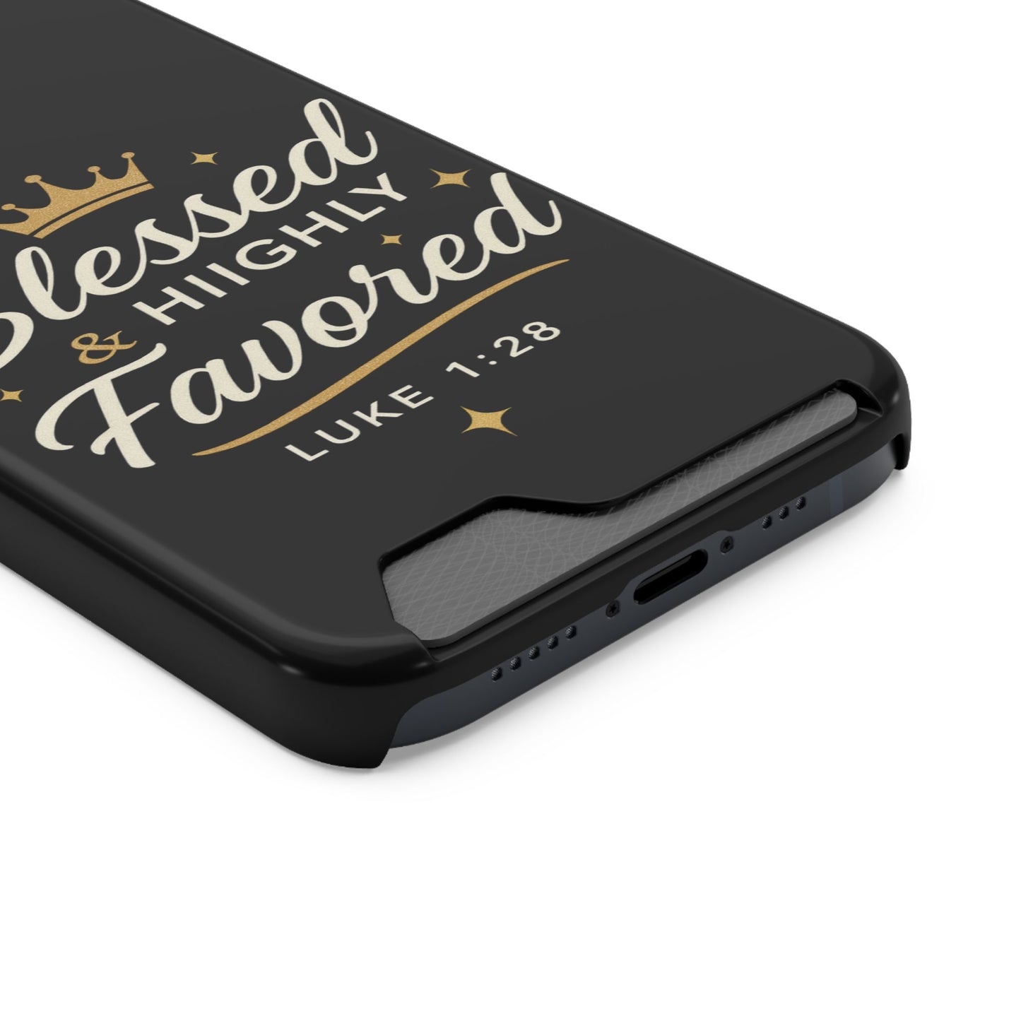 Phone Case with Card Holder - Blessed & Highly Favored | Inspirational Gift, Christian Accessory, Scripture Phone Holder, Birthday [...]