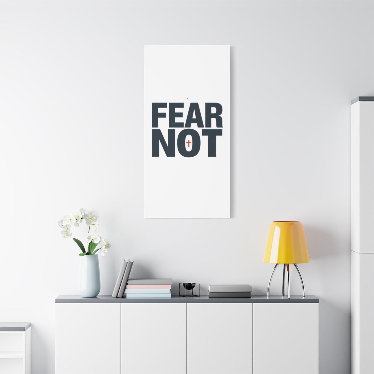 Fear Not canvas | Christian wall art, stretched matte gallery wrap