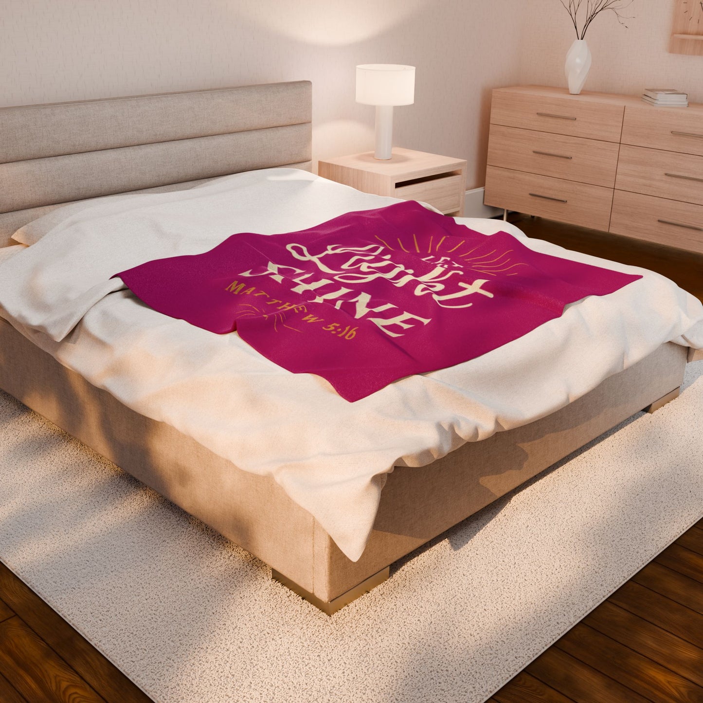 Inspirational Velveteen Plush Blanket