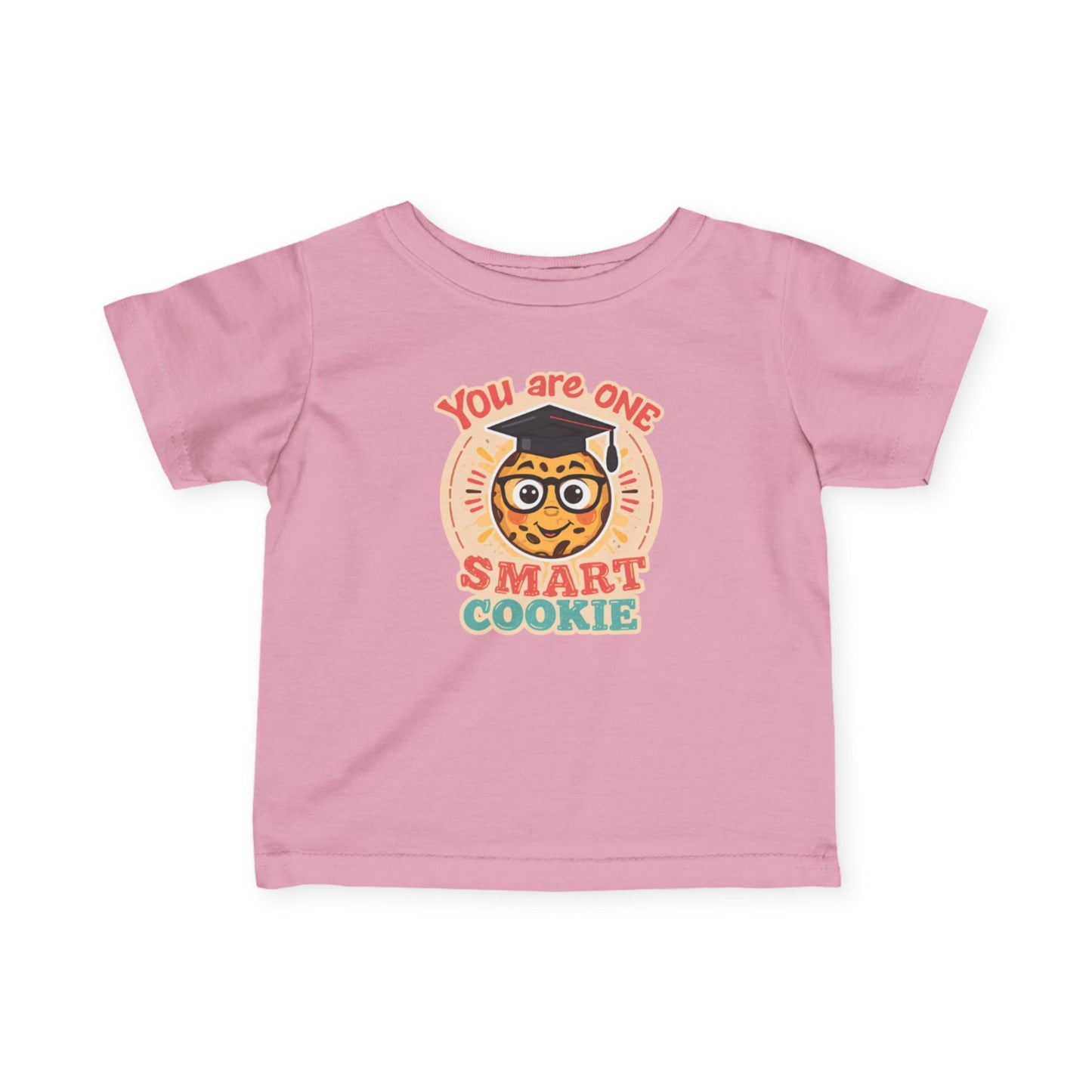 You Are One Smart Cookie Infant Tee | Cute Cookie with Glasses Retro Design