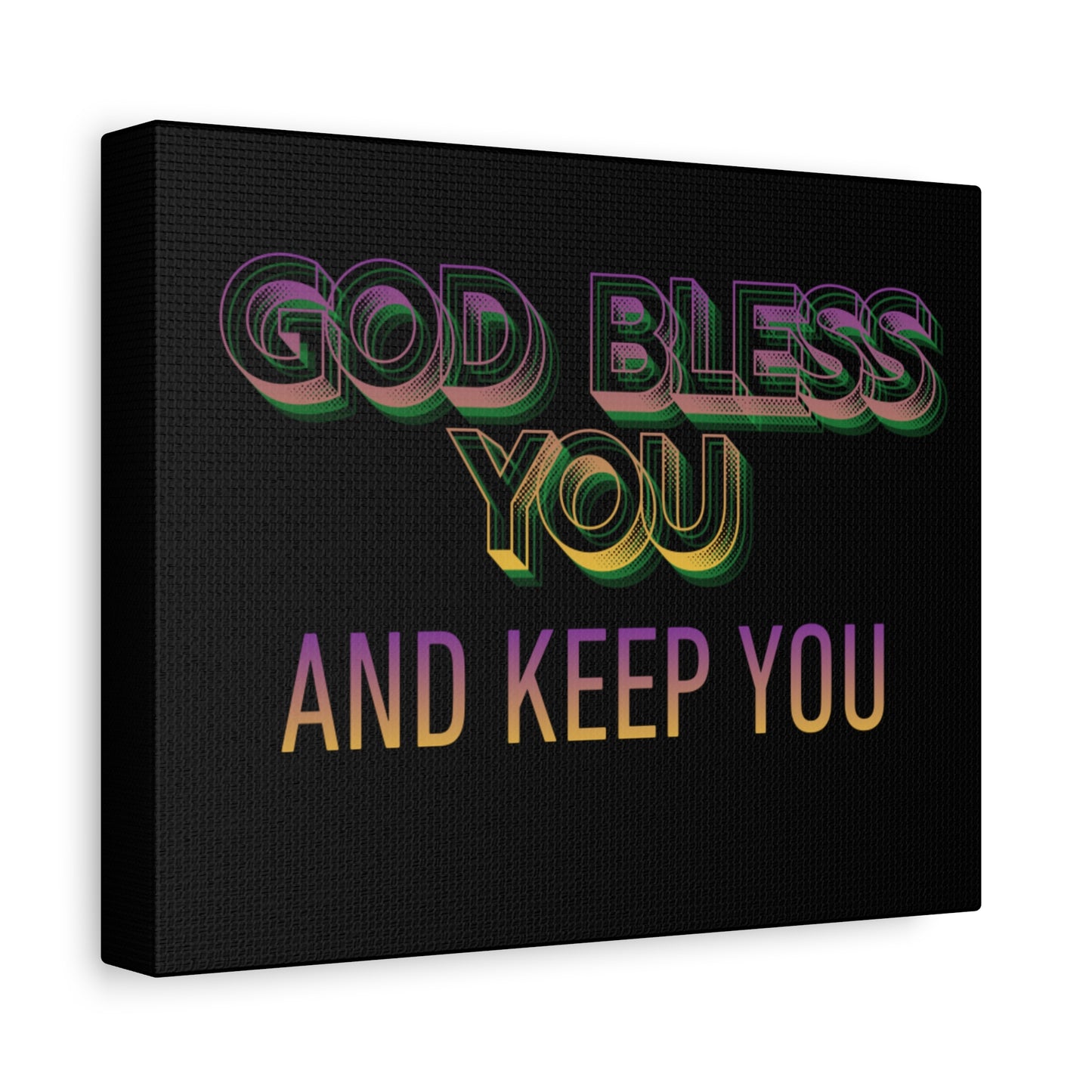 God Bless You and Keep You Canvas | Matte Stretched Wall Art