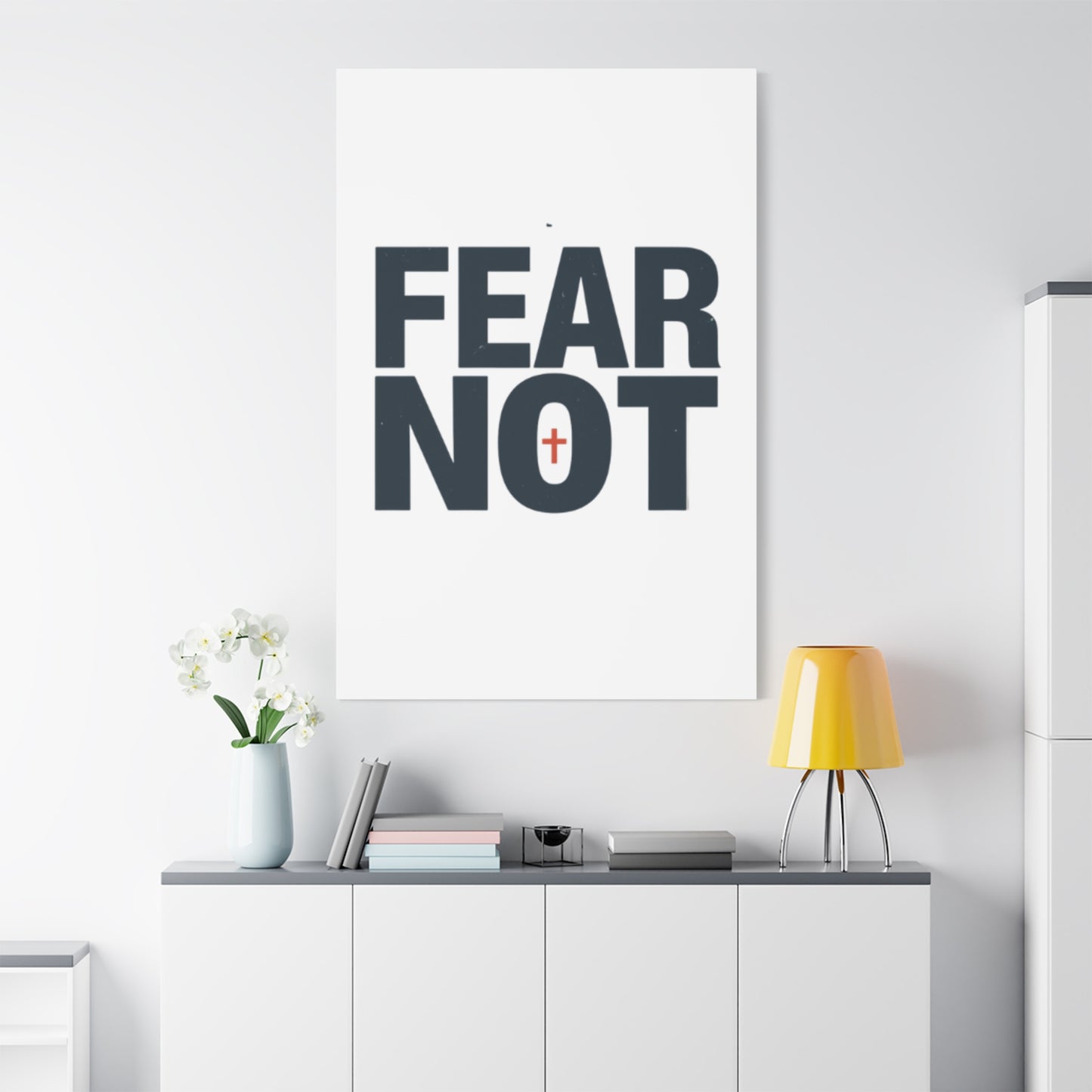 Fear Not canvas | Christian wall art, stretched matte gallery wrap