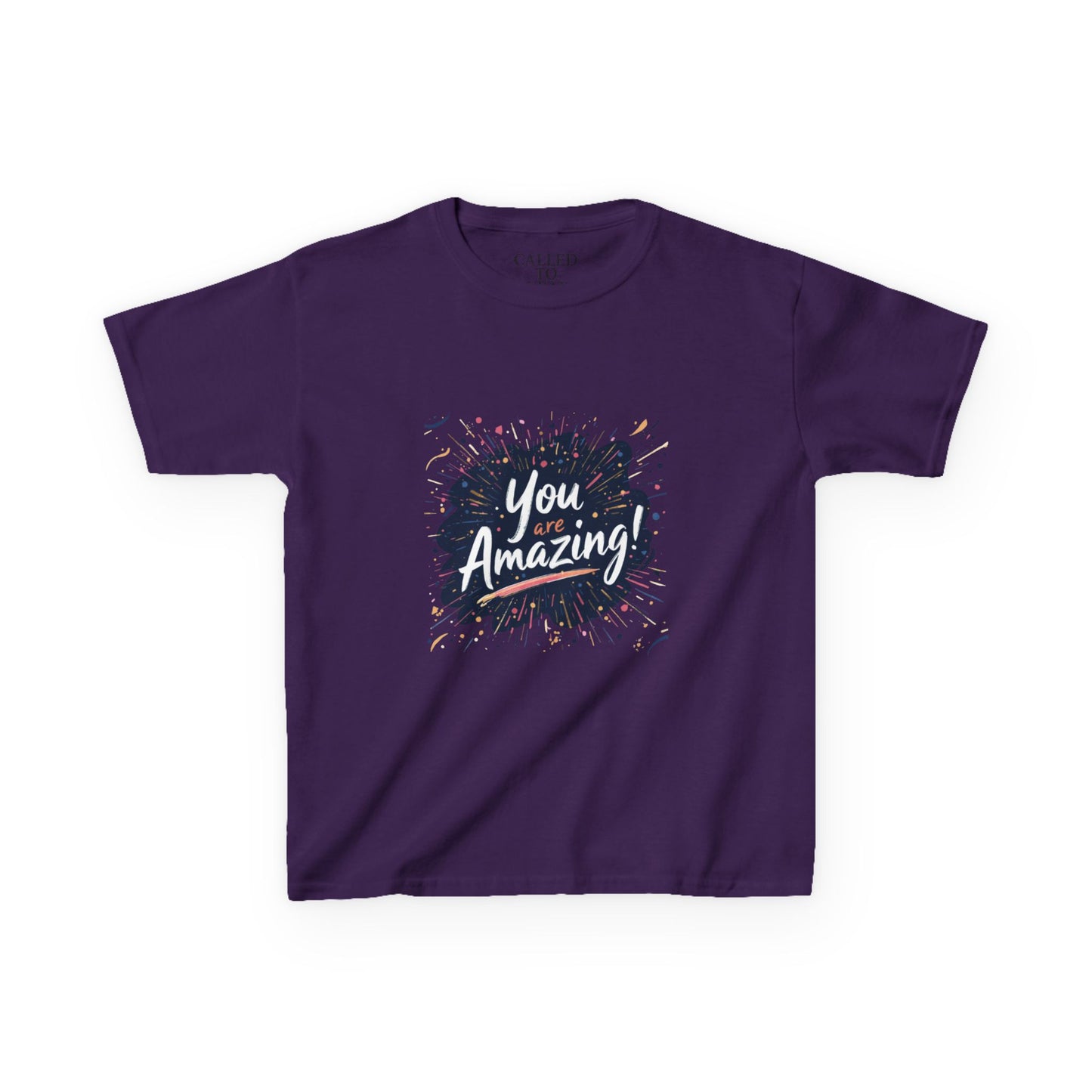 You Amazing! Brushstroke Kids Tee | Handwritten Encouragement Shirt