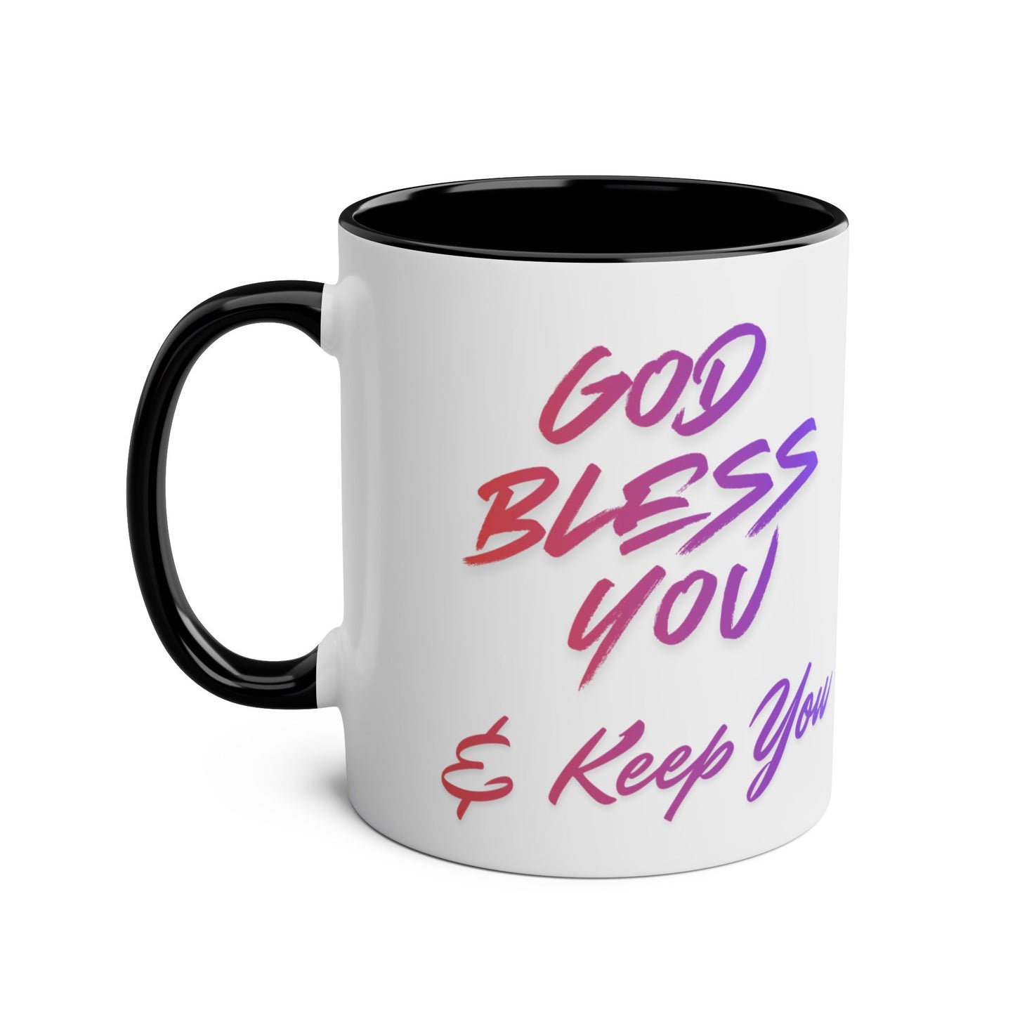 Brush-Lettered Encouraging Quote Coffee Mug Two-Tone Ceramic | 11oz