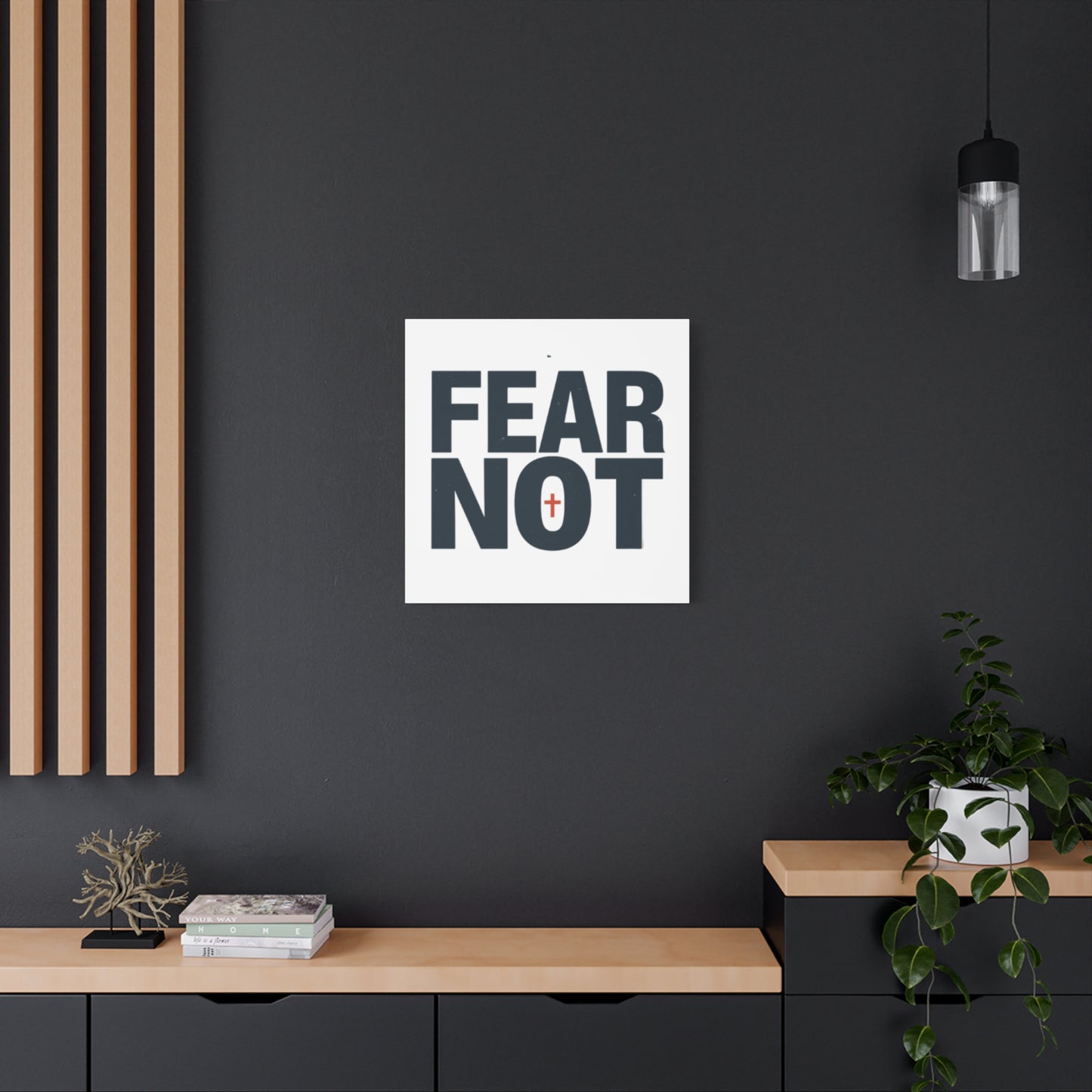 Fear Not canvas | Christian wall art, stretched matte gallery wrap