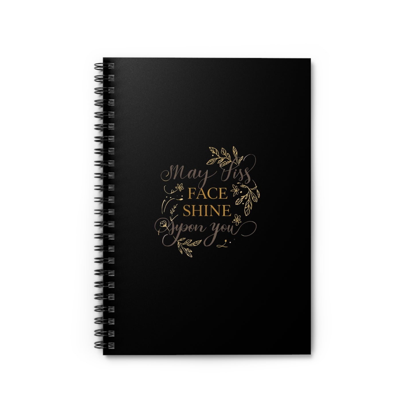 May His Face Shine Upon You Spiral Notebook | Ruled 6x8 Journal