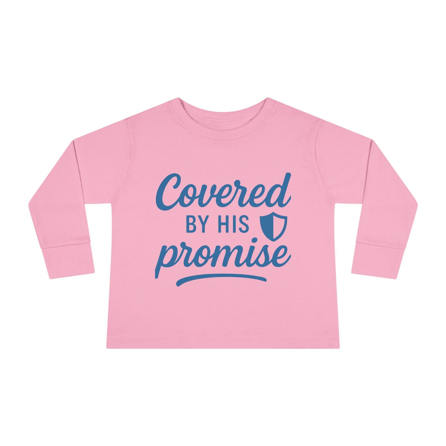 Covered by His Promise Toddler Long Sleeve Tee
