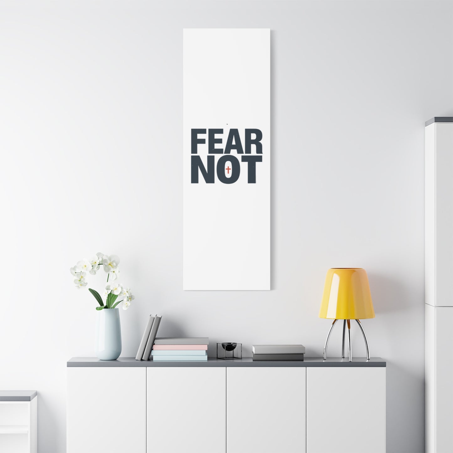 Fear Not canvas | Christian wall art, stretched matte gallery wrap