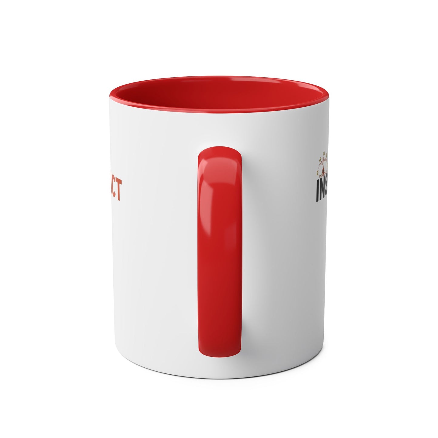 Inspire Impact Mug | Two-Tone 11oz Coffee Mug, Red Interior and Handle