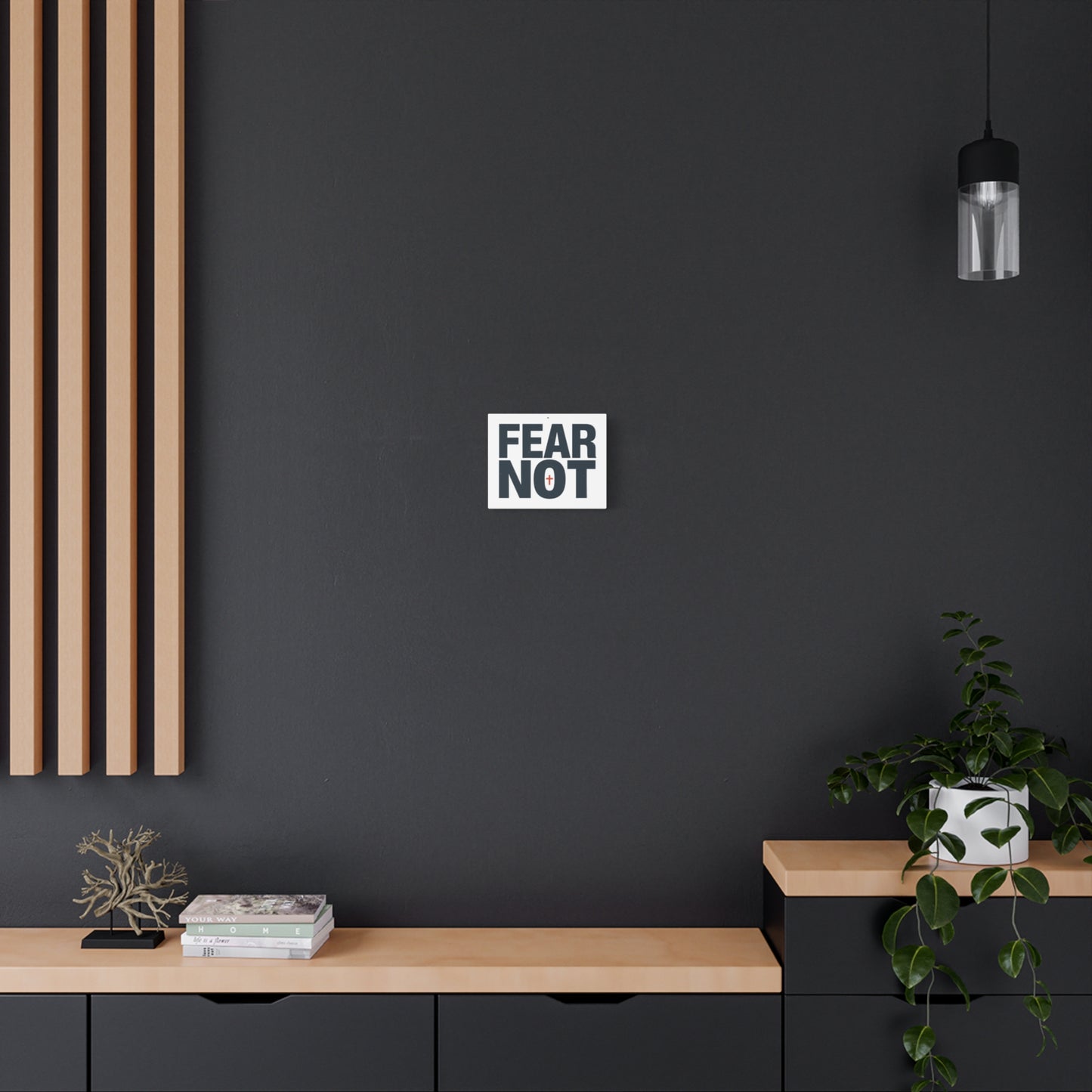 Fear Not canvas | Christian wall art, stretched matte gallery wrap