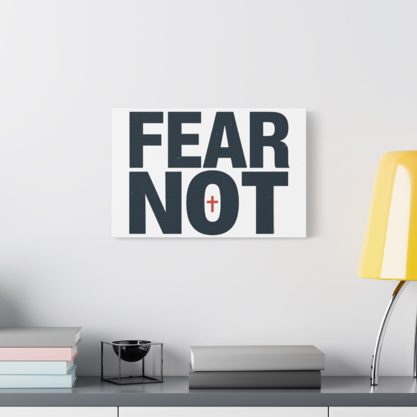 Fear Not canvas | Christian wall art, stretched matte gallery wrap