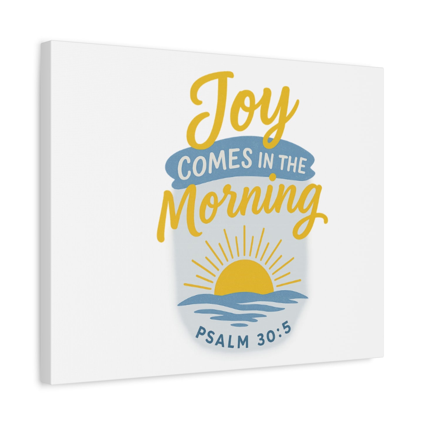 Joy Comes in the Morning Canvas Art | Sunshine Wall Decor, Inspirational Wall Art, Home Blessing Decor, Uplifting Gift, Faith-Based Art