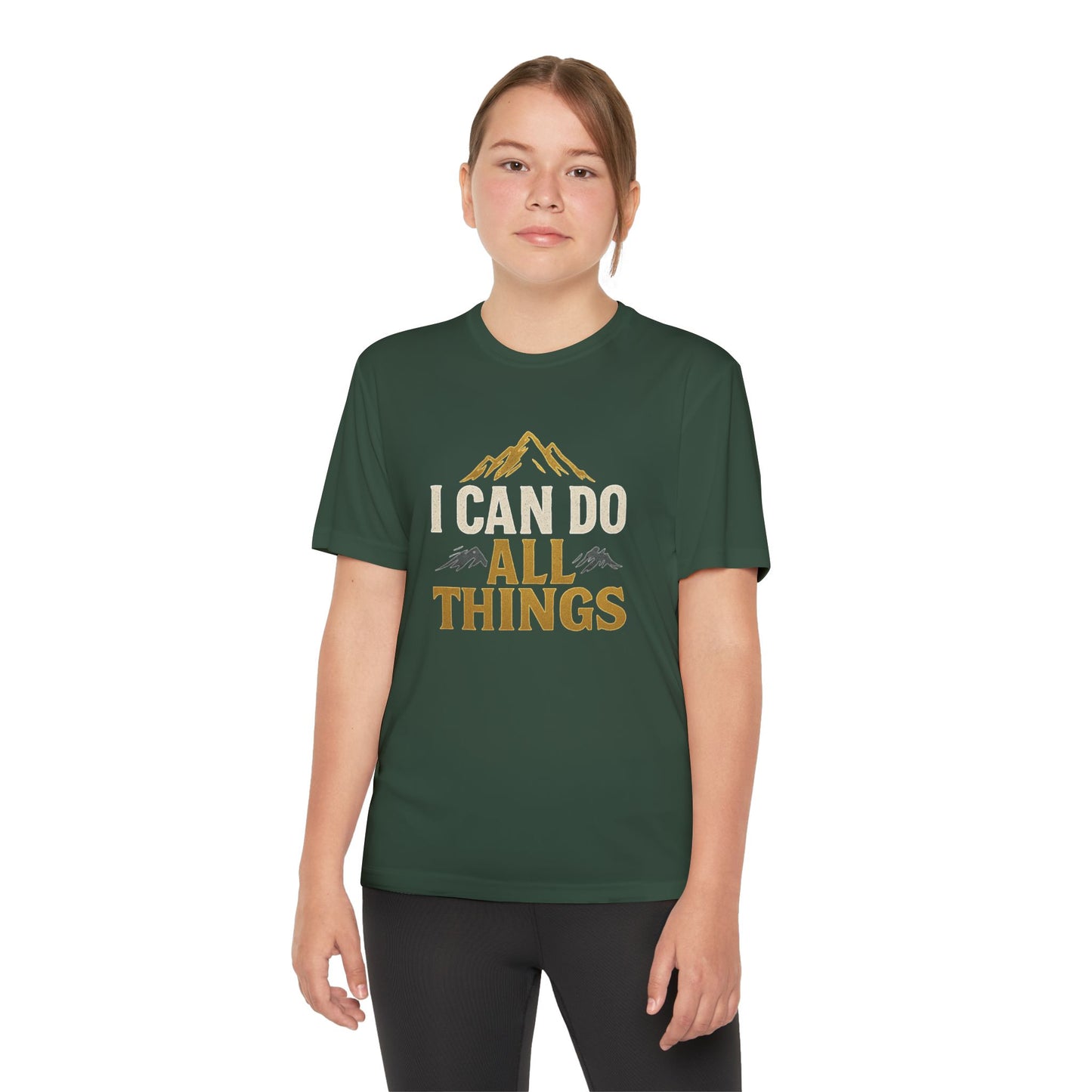 Youth Competitor Tee - I Can Do All Things Motivational Shirt