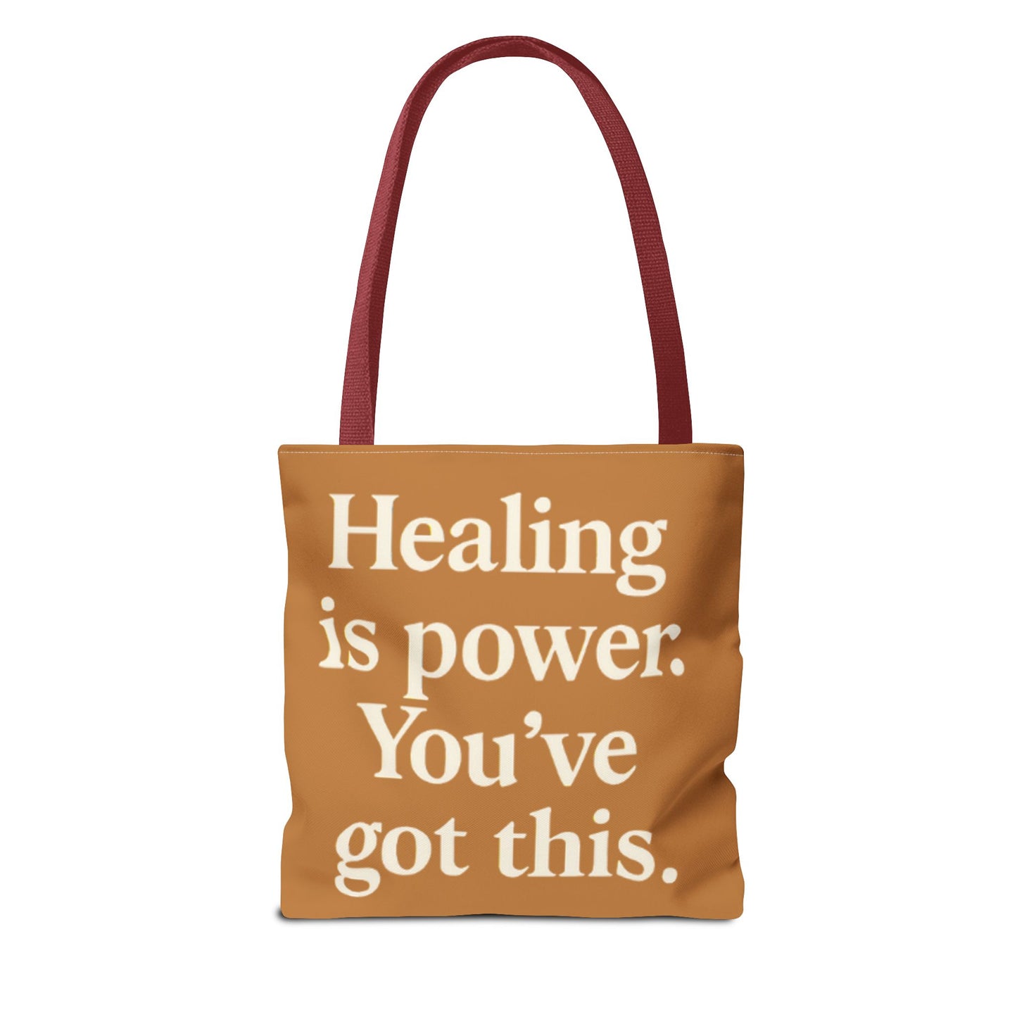 Empowering Healing Tote Bag, Inspirational Market Bag, Motivational Gift, Self-Care Accessory, Supportive Everyday Tote