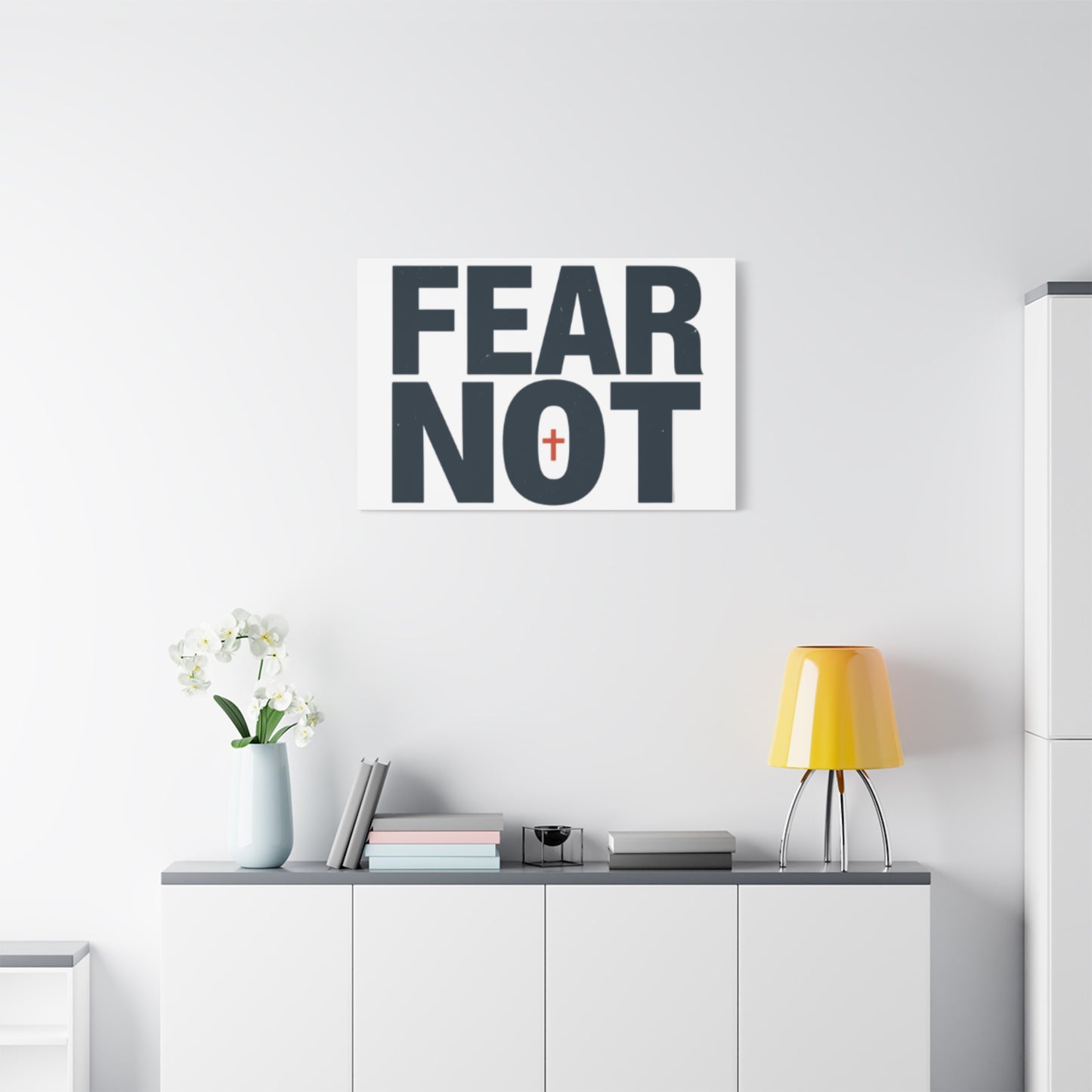 Fear Not canvas | Christian wall art, stretched matte gallery wrap